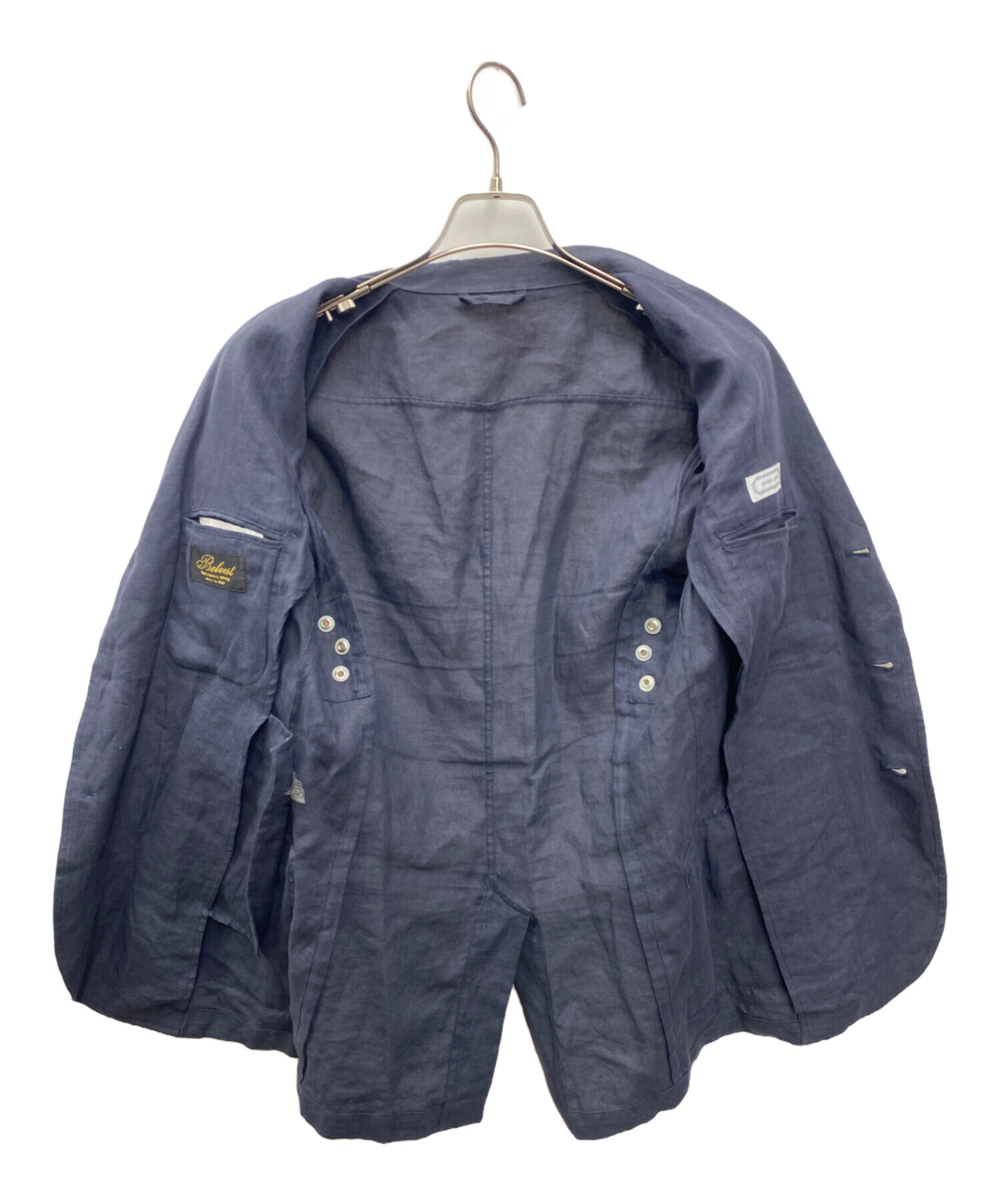 中古・古着通販】Belvest (ベルヴェスト) リネンジャケット ネイビー 