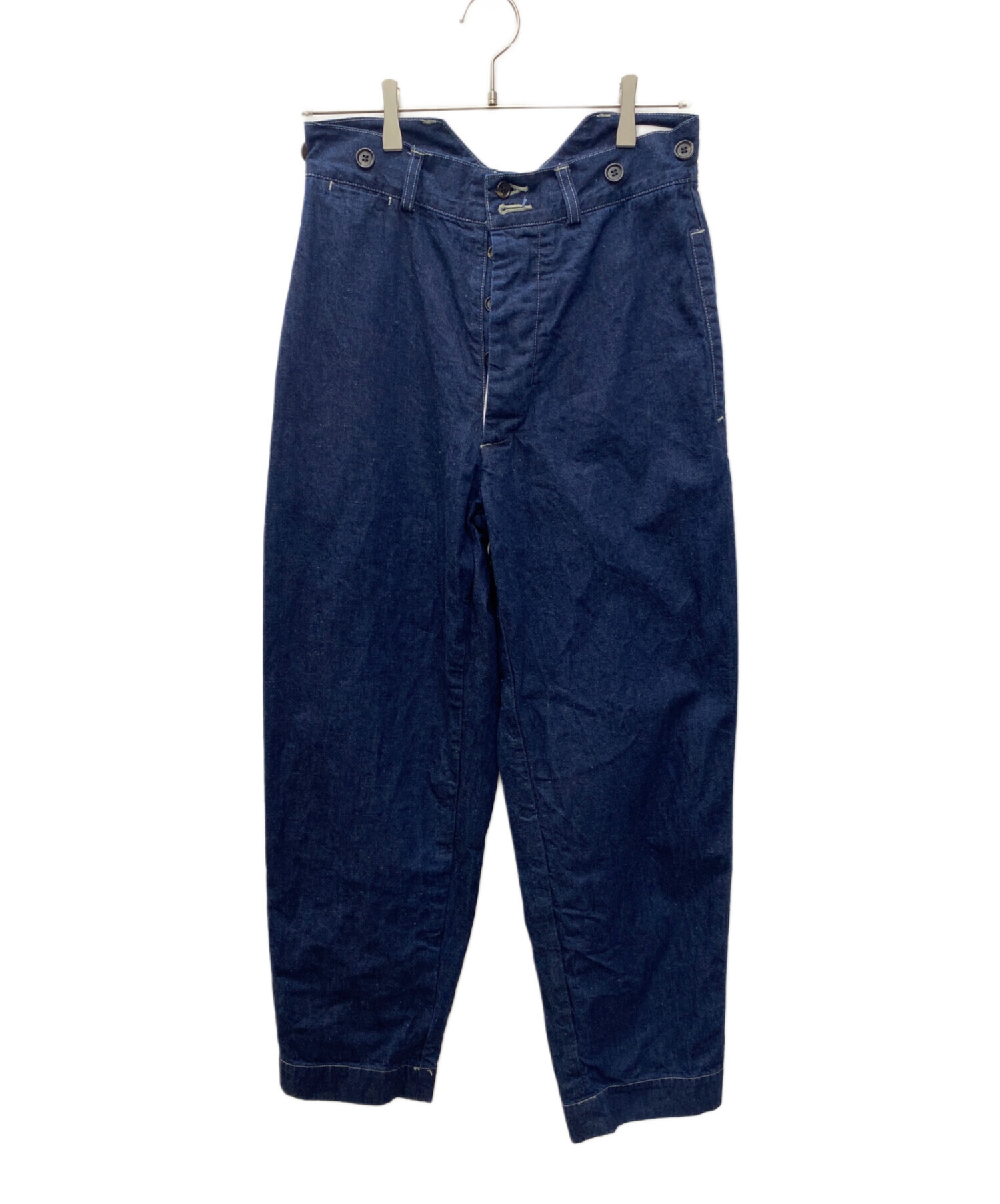 quitan キタン デニムワークパンツ ブルー サイズ0 中古・古着通販】quitan (キタン) デニムワークパンツ インディゴ