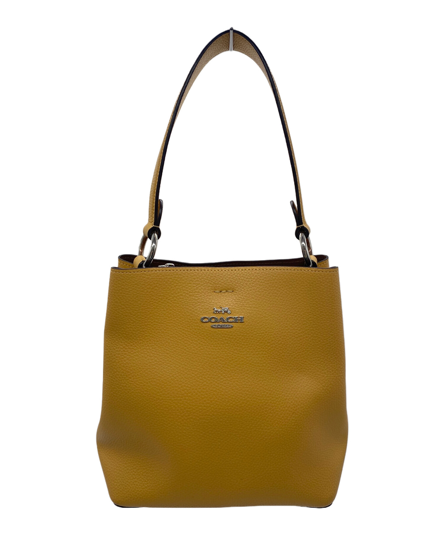 逢*太様 【新品】COACH コーチ ボディバッグ イエロー×ネイビ 正規品 タ 中古・古着通販】COACH (コーチ) 2WAYバッグ イエロー｜ブランド・古着