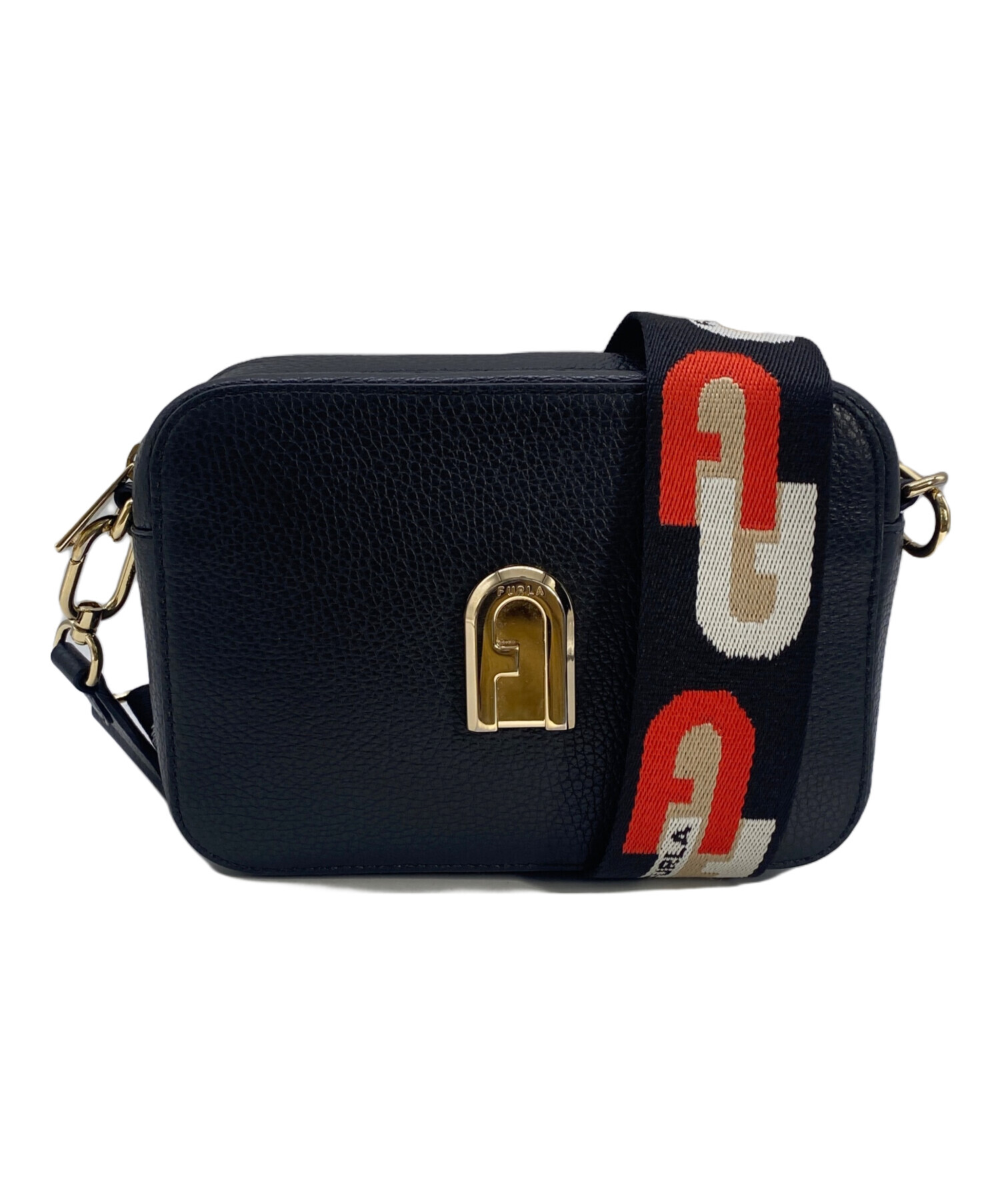 中古・古着通販】FURLA (フルラ) ショルダーバッグ ブラック｜ブランド