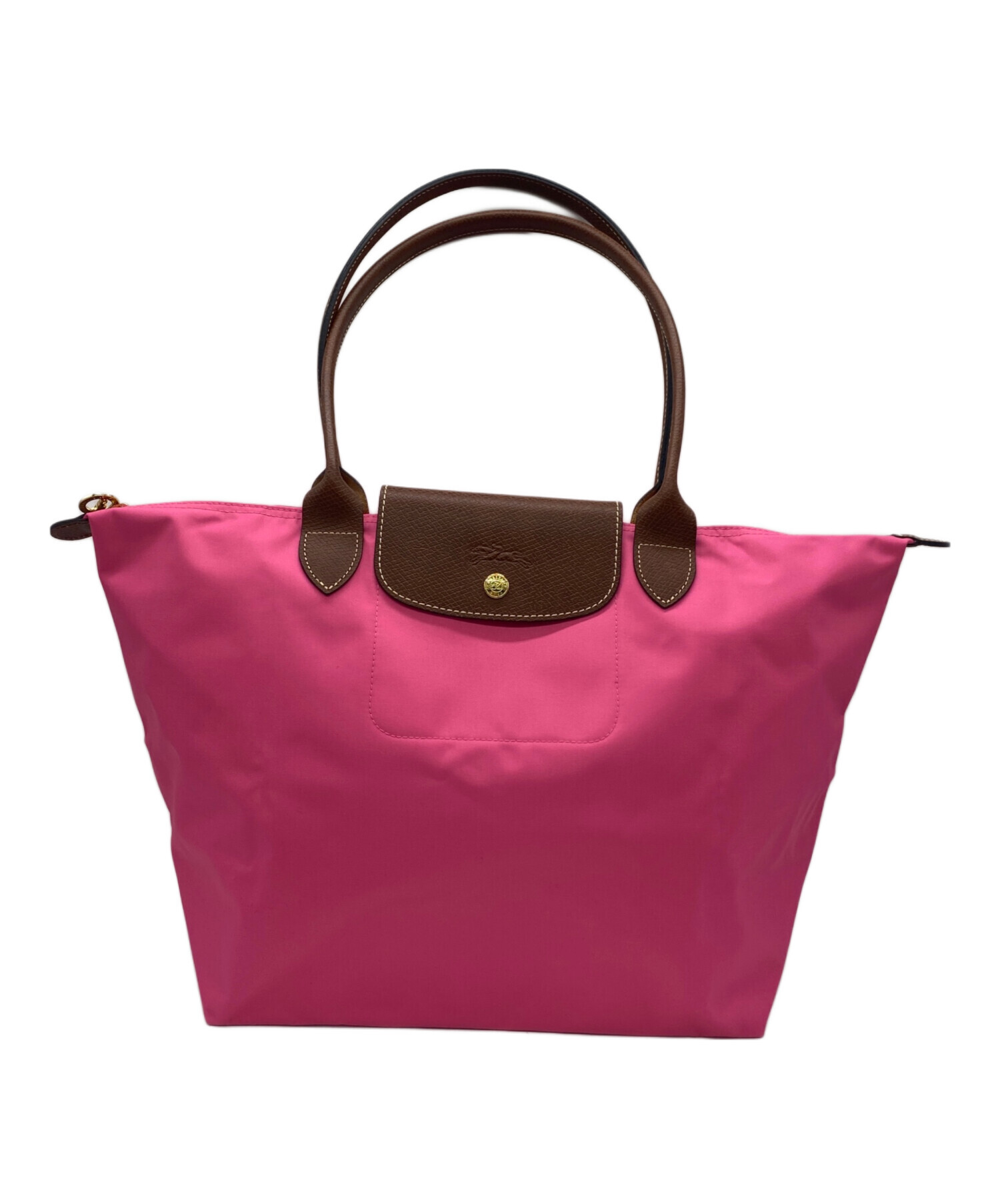 未使用　LONGCHAMP ピンク トートバッグ 中古・古着通販】LONGCHAMP (ロンシャン) トートバッグ ピンク