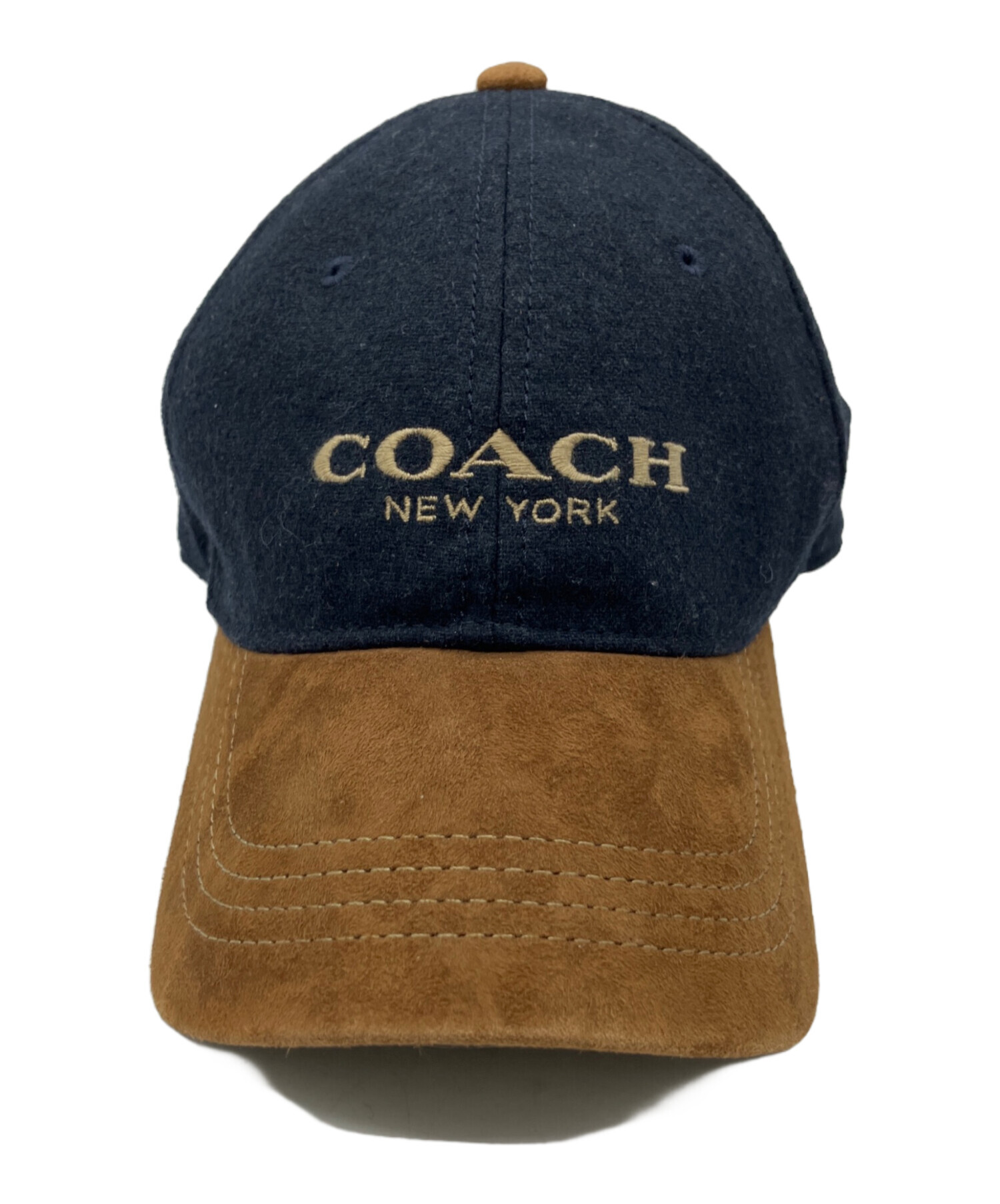 中古・古着通販】COACH (コーチ) キャップ ネイビー×ブラウン
