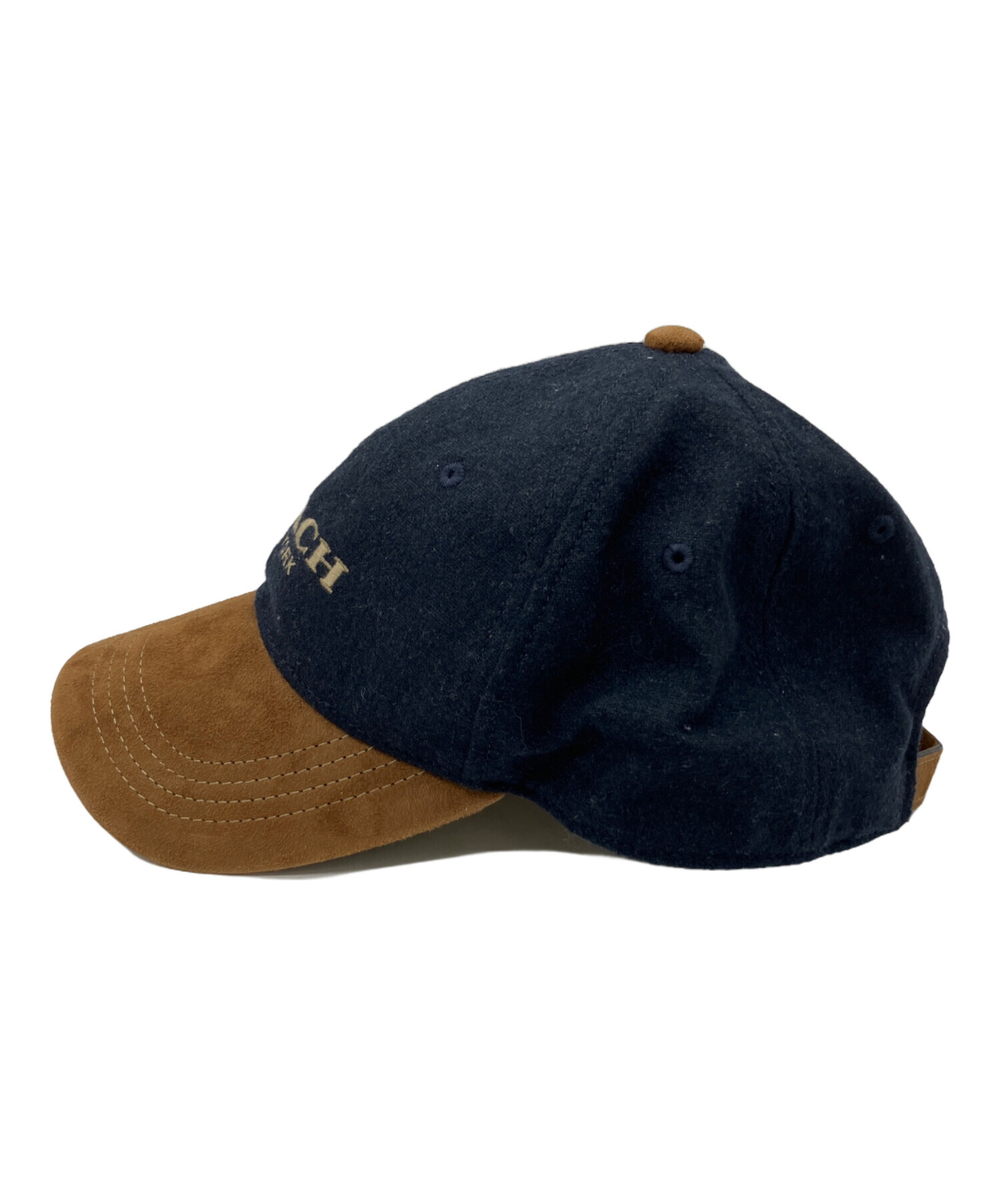 中古・古着通販】COACH (コーチ) キャップ ネイビー×ブラウン