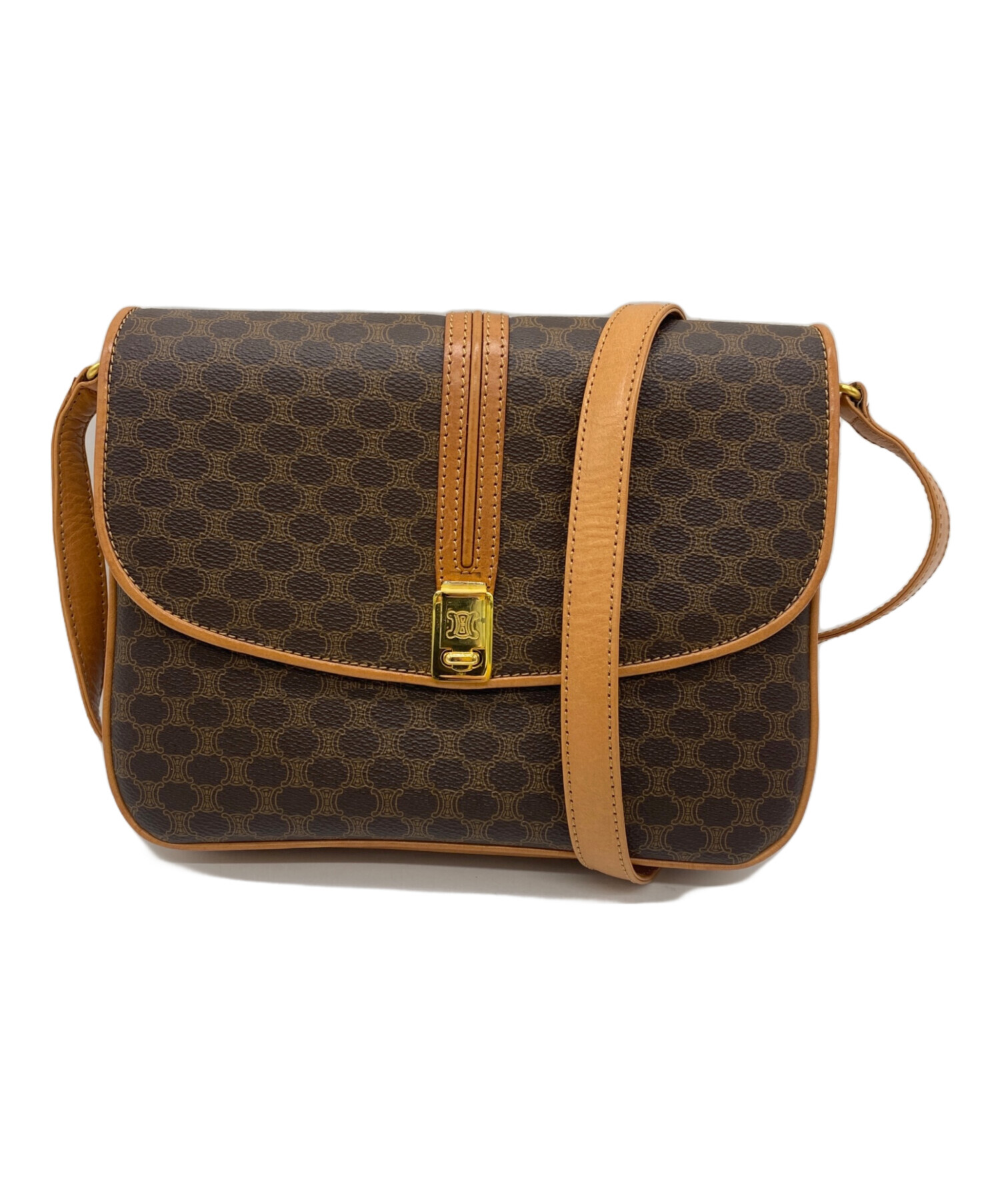 中古・古着通販】CELINE (セリーヌ) ショルダーバッグ ブラウン