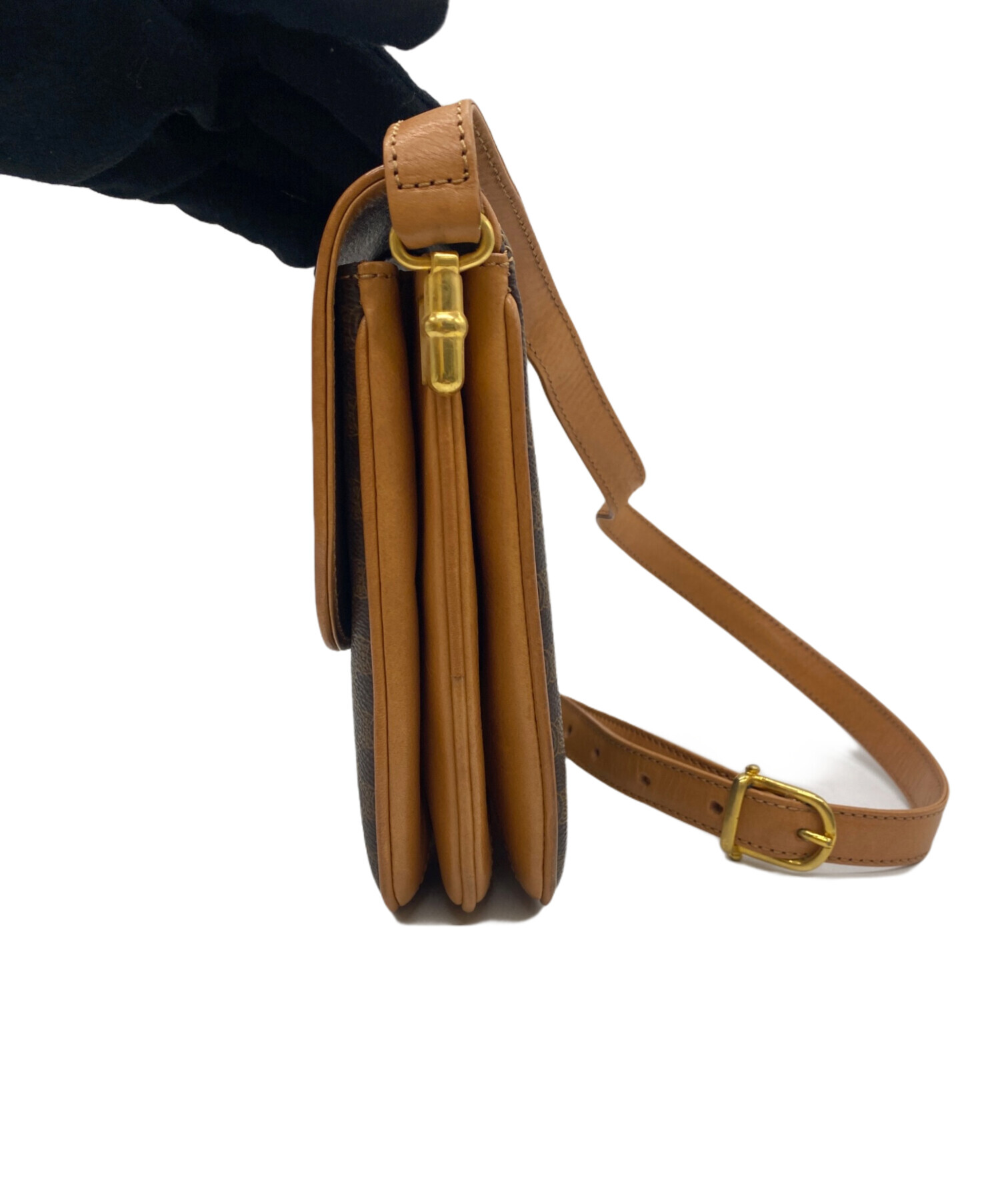 中古・古着通販】CELINE (セリーヌ) ショルダーバッグ ブラウン