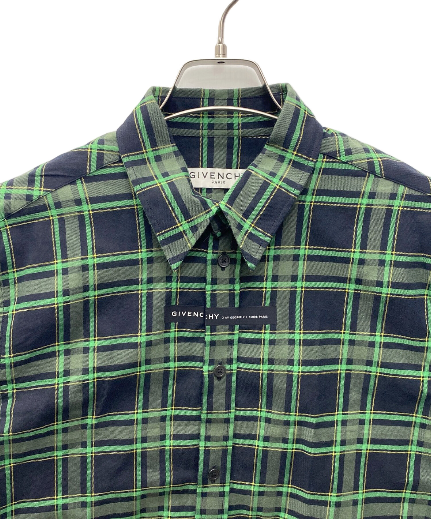 中古・古着通販】GIVENCHY (ジバンシィ) 長袖シャツ グリーン 中古・古着通販】GIVENCHY (ジバンシィ) 長袖シャツ グリーン