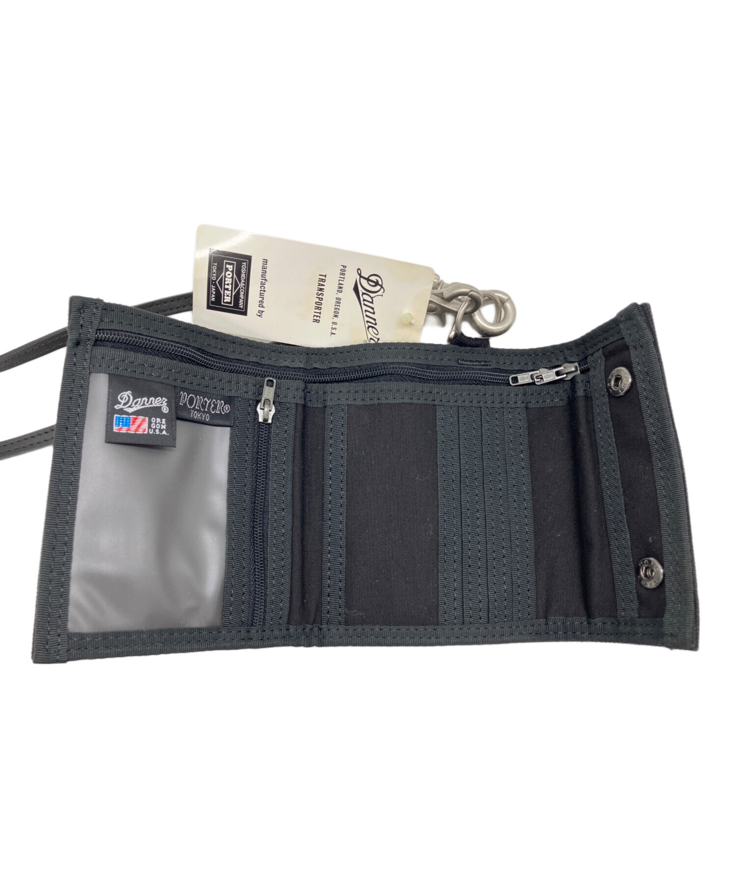中古・古着通販】PORTER (ポーター) 3つ折り財布 ブラック 未使用品 