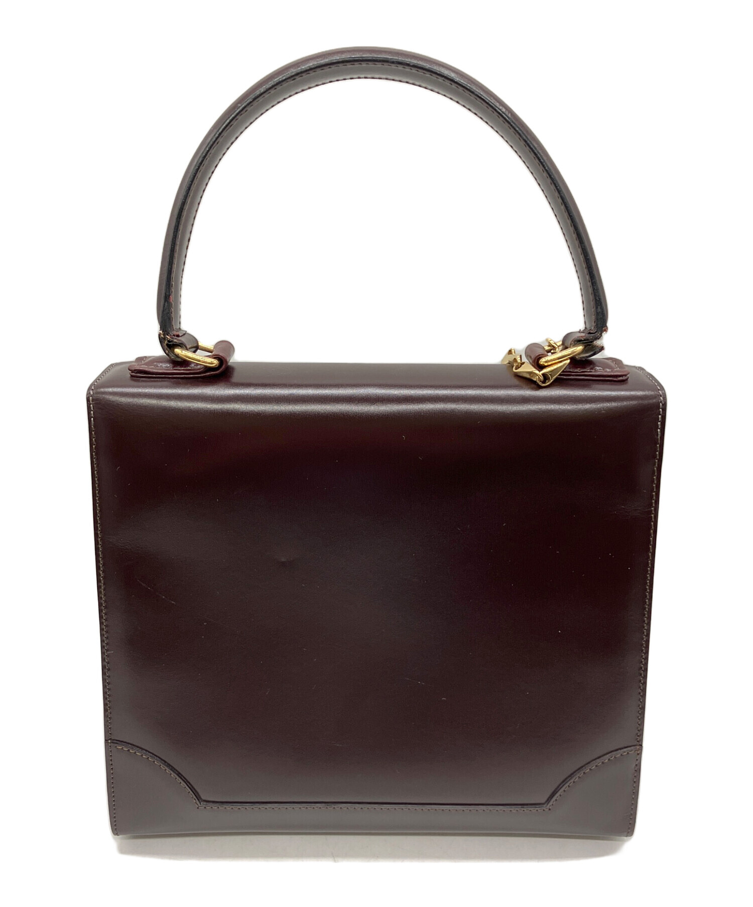 中古・古着通販】CELINE (セリーヌ) ガンチーニハンドバッグ ダーク