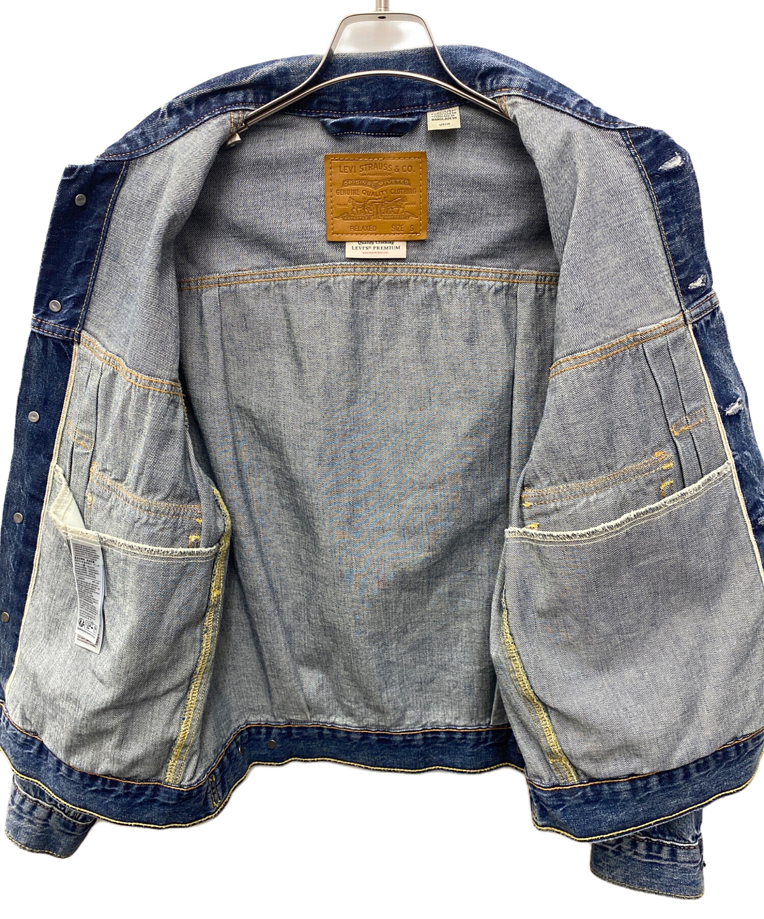 中古・古着通販】LEVI'S (リーバイス) デニムジャケット インディゴ