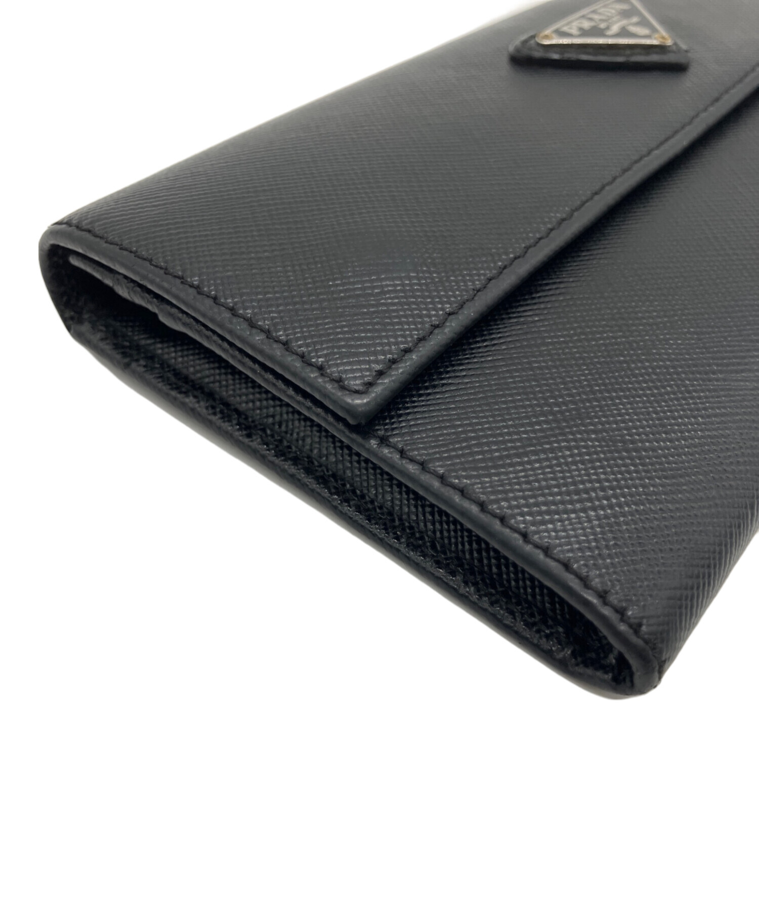 プラダ財布　ブラック　未使用品 中古・古着通販】PRADA (プラダ) 長財布 ブラック｜ブランド・古着通販