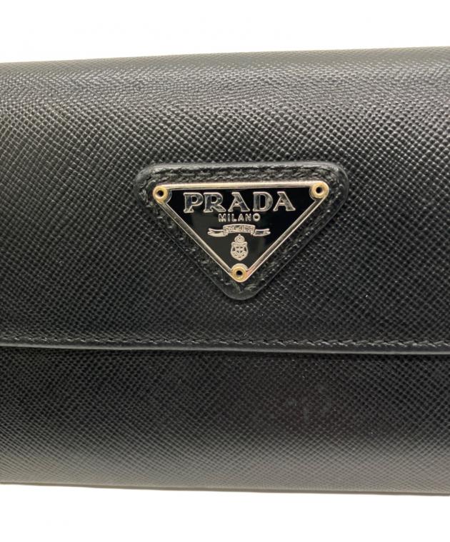 中古・古着通販】PRADA (プラダ) 長財布 ブラック｜ブランド・古着通販