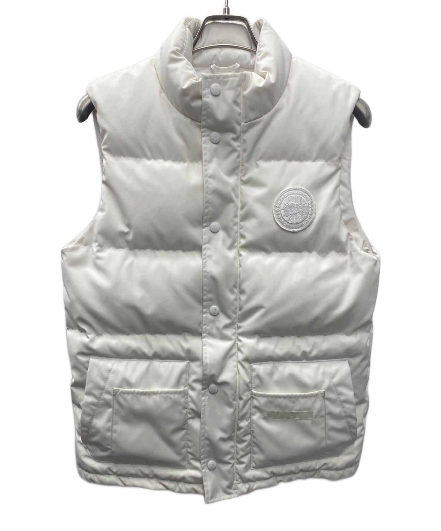 中古・古着通販】CANADA GOOSE (カナダグース) ダウンベスト ホワイト