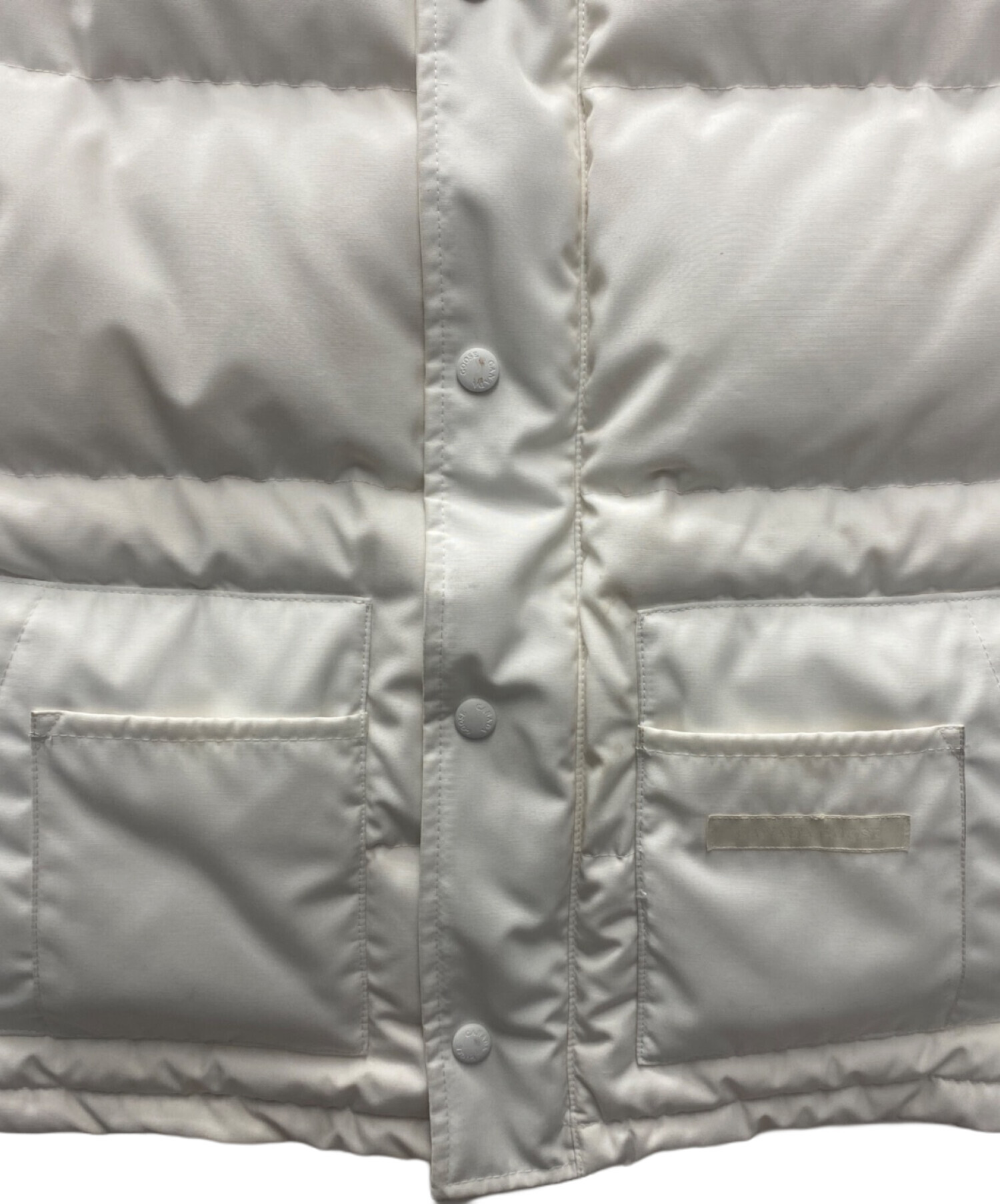 中古・古着通販】CANADA GOOSE (カナダグース) ダウンベスト ホワイト