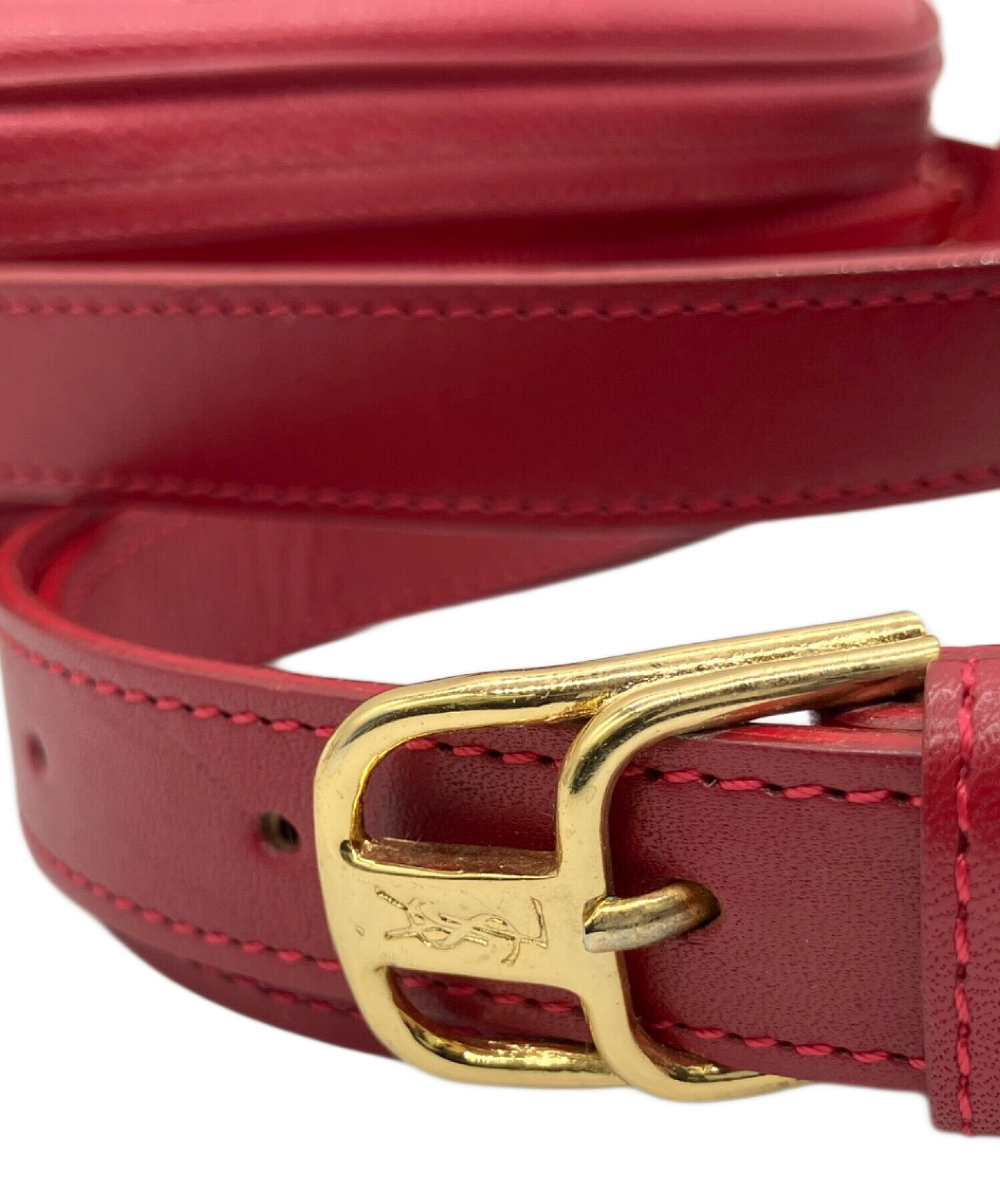 SAINT LAURENT PARIS サンローランパリ ショルダーバッグ  赤 【古着】【中古】【送料無料】 中古・古着通販】Saint Laurent Paris (サンローランパリ
