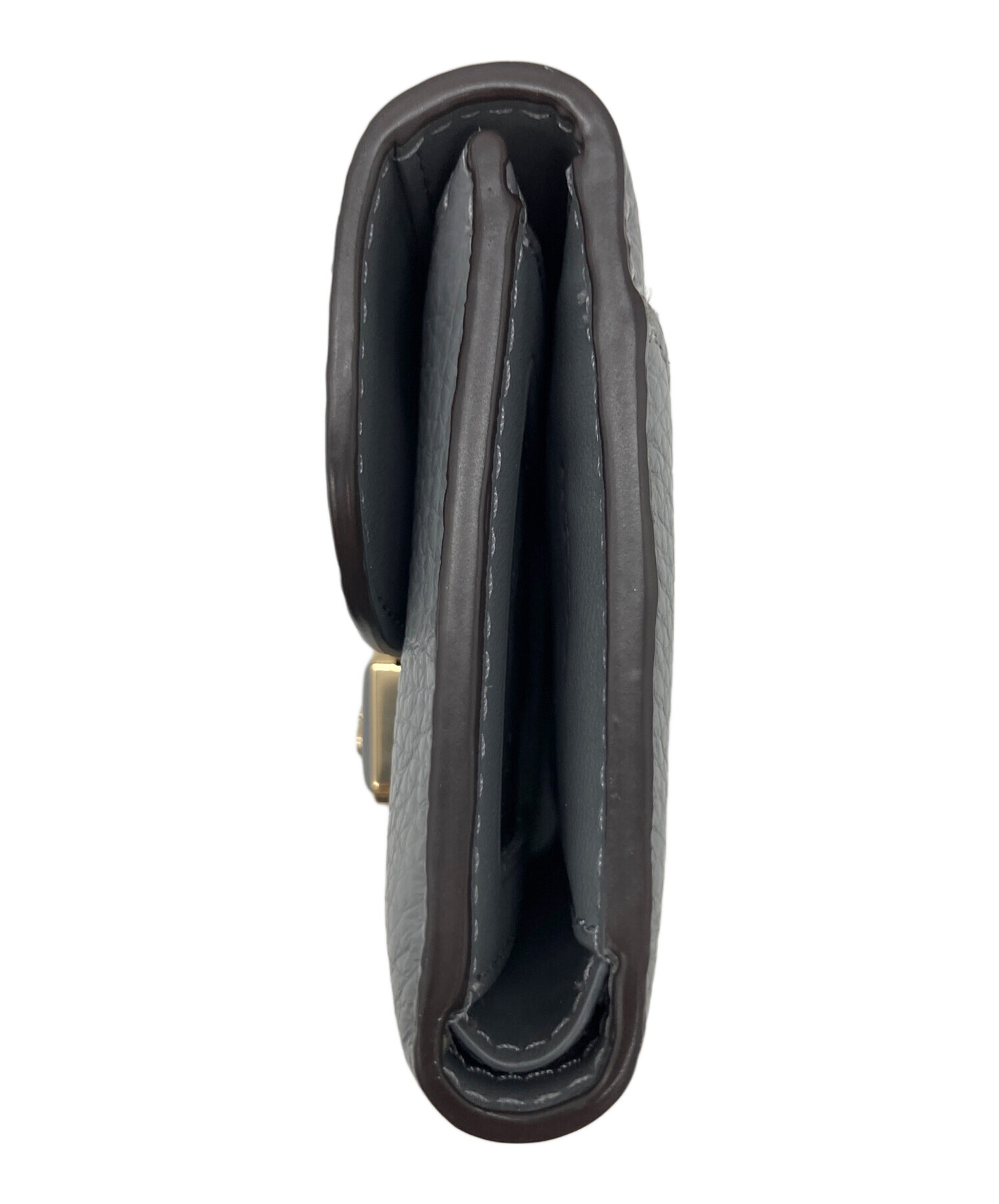 中古・古着通販】COACH (コーチ) 3つ折り財布 グレー｜ブランド・古着