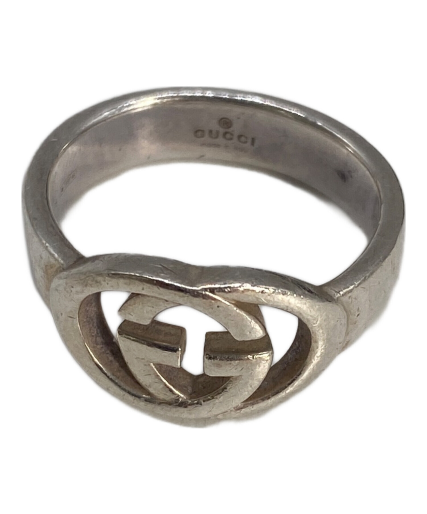中古・古着通販】GUCCI (グッチ) インターロッキングGGリング シルバー