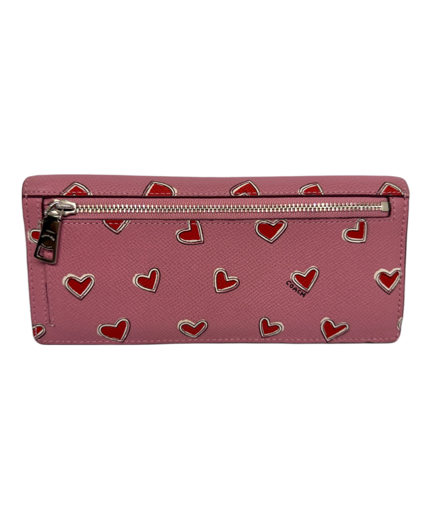 COACH コーチ 財布・ケース  ピンク 【古着】【中古】【送料無料】 中古・古着通販】COACH (コーチ) 長財布 ピンク｜ブランド・古着通販