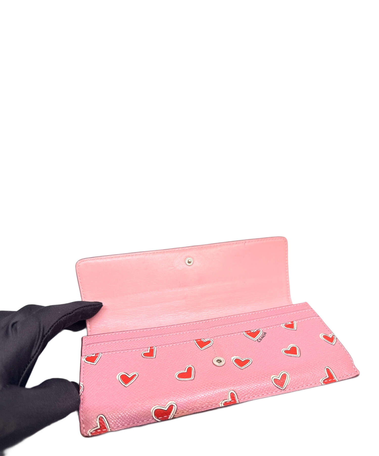 COACH コーチ 財布・ケース  ピンク 【古着】【中古】【送料無料】 コーチ COACH 財布 （ピンク） -waja bazar - 海外ファッション