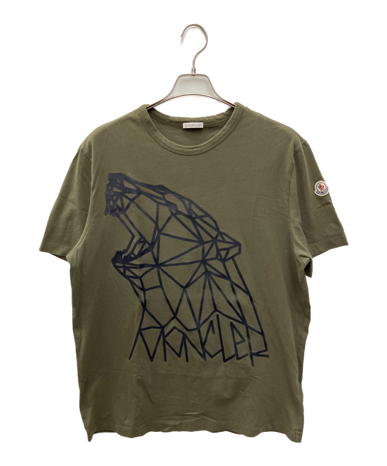 中古・古着通販】MONCLER (モンクレール) 半袖カットソー オリーブ