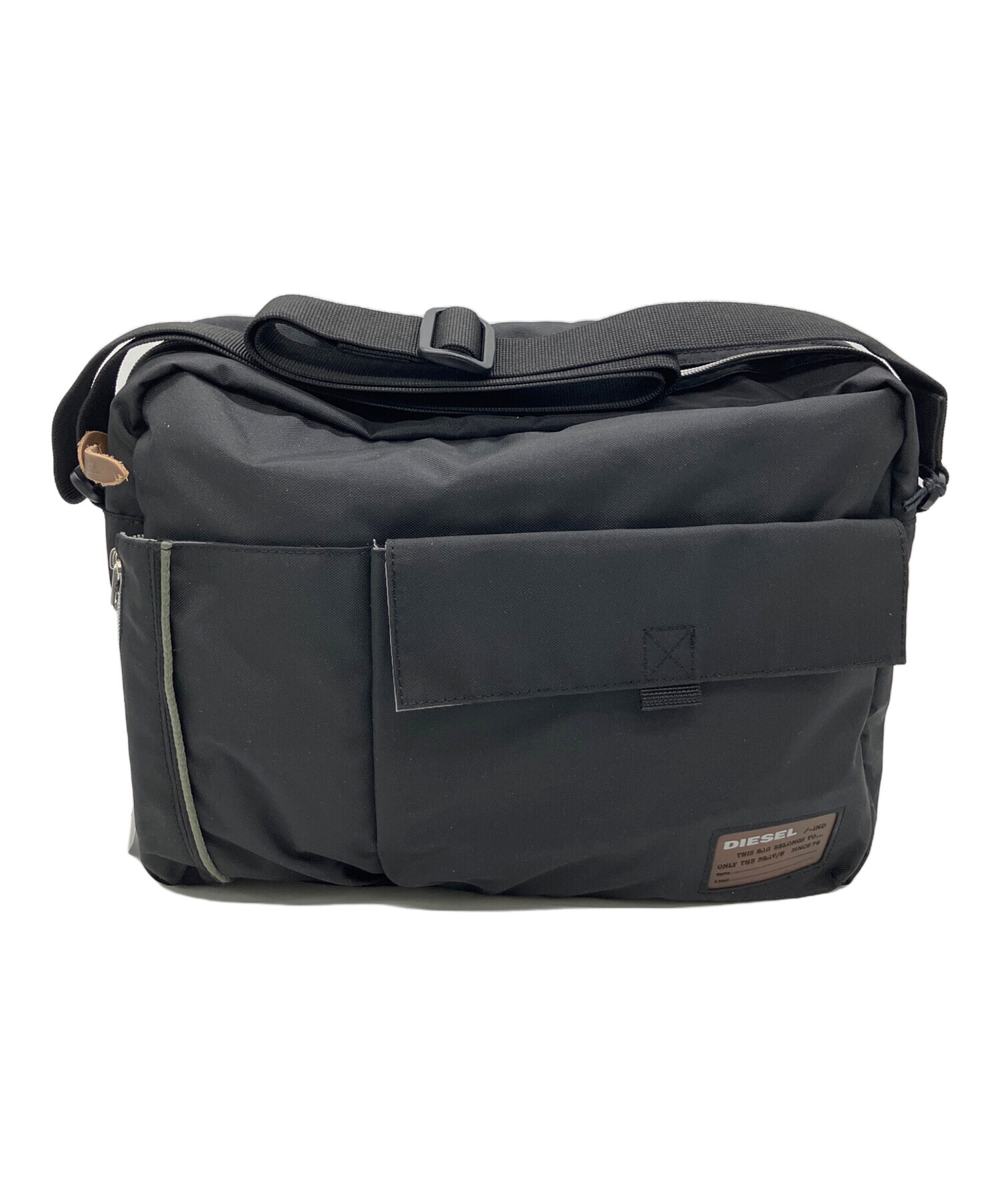 diesel ディーゼル　メッセンジャーバッグ 中古・古着通販】DIESEL (ディーゼル) メッセンジャーバッグ ブラック