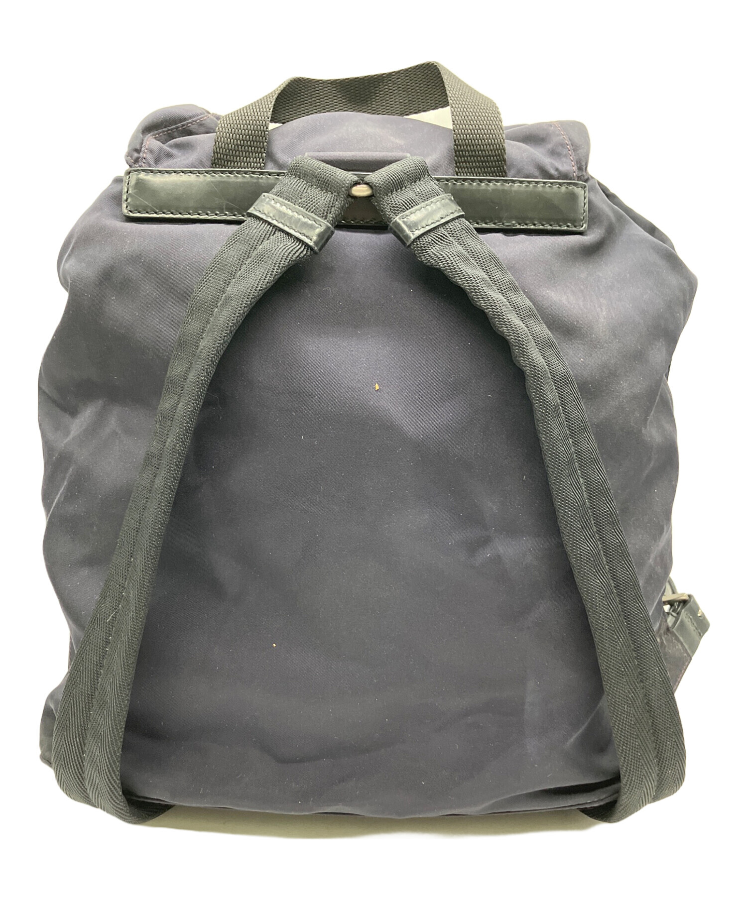 中古・古着通販】PRADA (プラダ) ナイロンリュック ネイビー×ブラック
