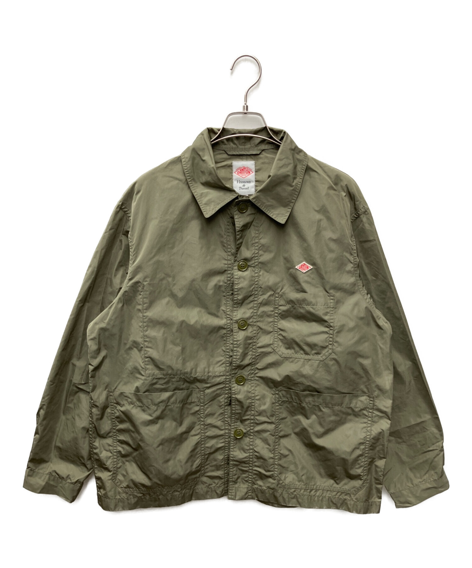 美品 DANTON ダントン ナイロンジャケット40カーキ 中古・古着通販】DANTON (ダントン) ジャケット カーキ サイズ:40
