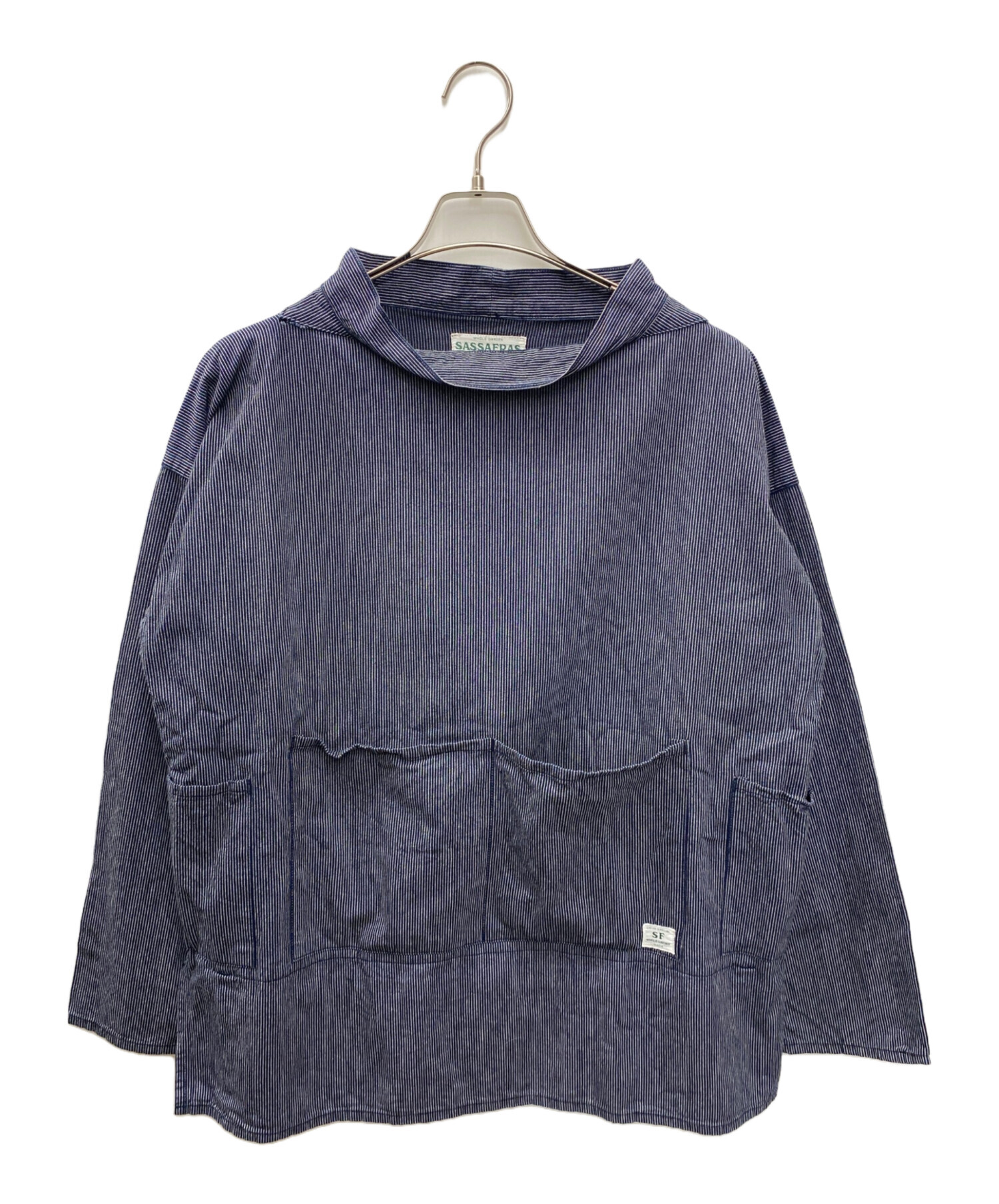中古・古着通販】SASSAFRAS (ササフラス) 長袖カットソー インディゴ