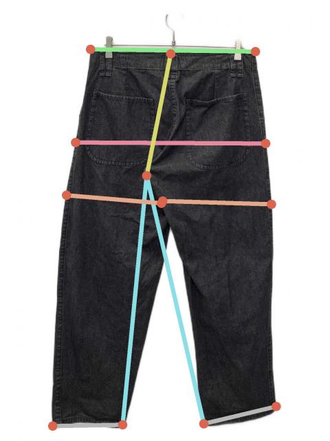 中古・古着通販】old town (オールドタウン) デニムパンツ ブラック
