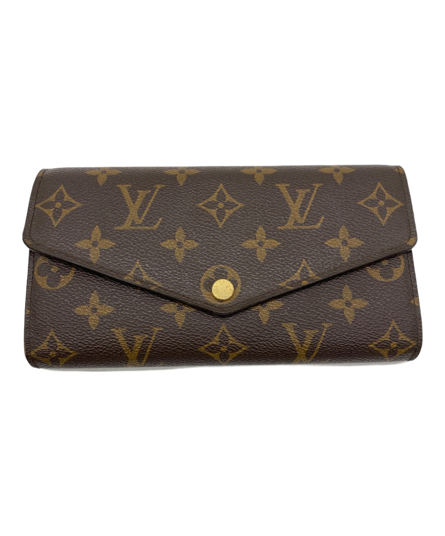 正規品 LOUIS VUITTON 希少 ブロンズ ファスナー付 長財布 中古・古着通販】LOUIS VUITTON (ルイ ヴィトン) 長財布 ブラウン