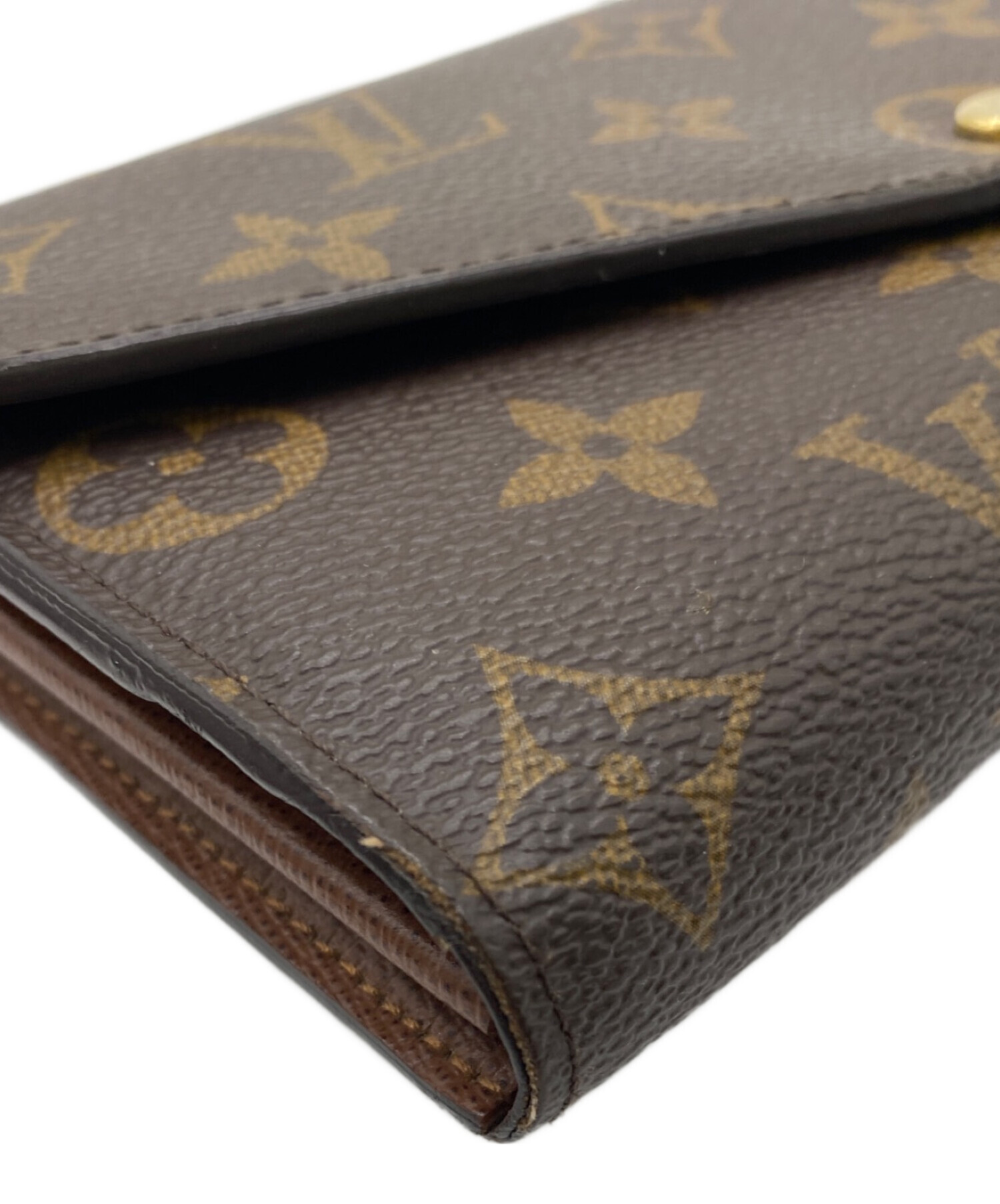 正規品 LOUIS VUITTON 希少 ブロンズ ファスナー付 長財布 中古・古着通販】LOUIS VUITTON (ルイ ヴィトン) 長財布 ブラウン