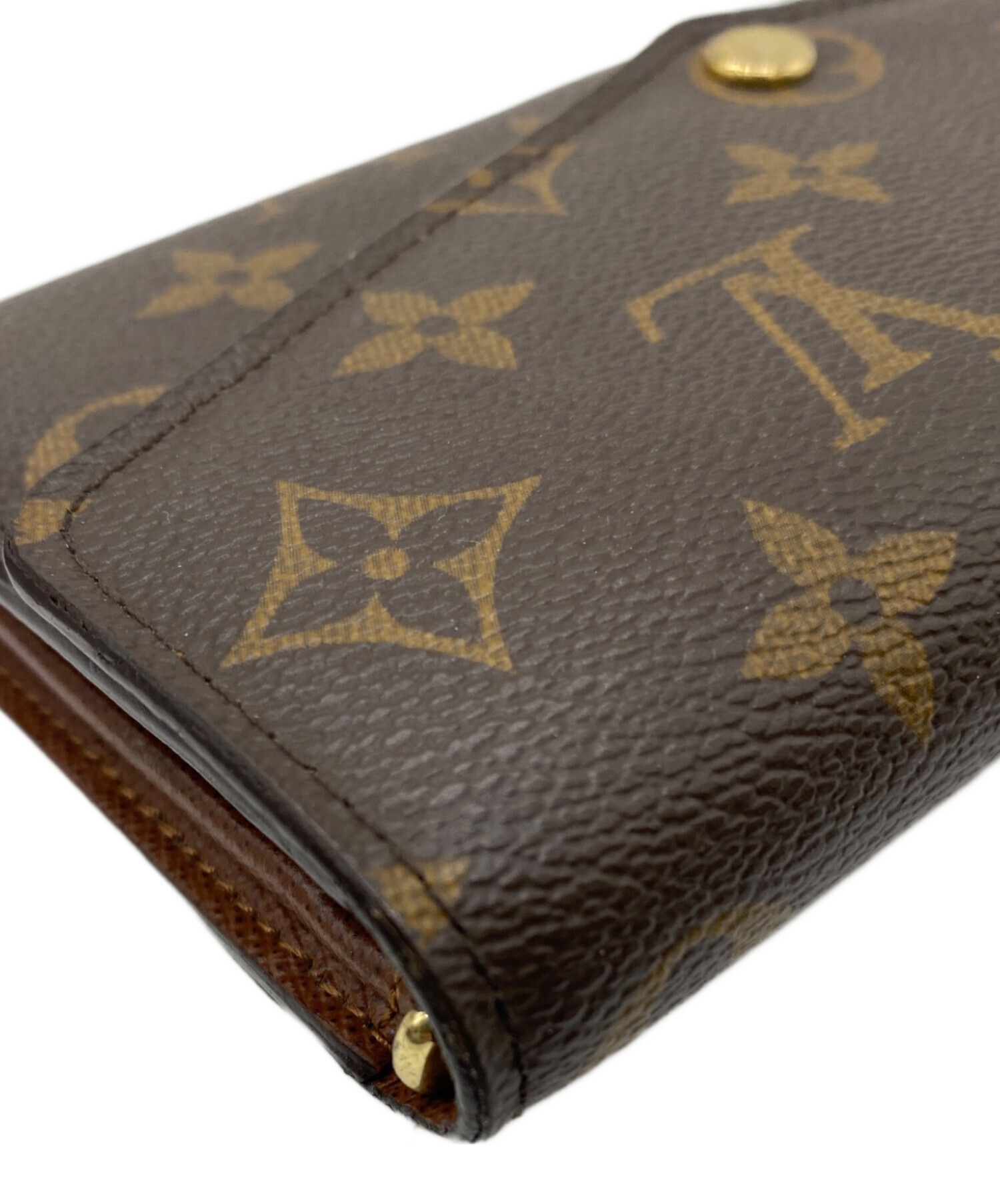 正規品 LOUIS VUITTON 希少 ブロンズ ファスナー付 長財布 中古・古着通販】LOUIS VUITTON (ルイ ヴィトン) 長財布 ブラウン