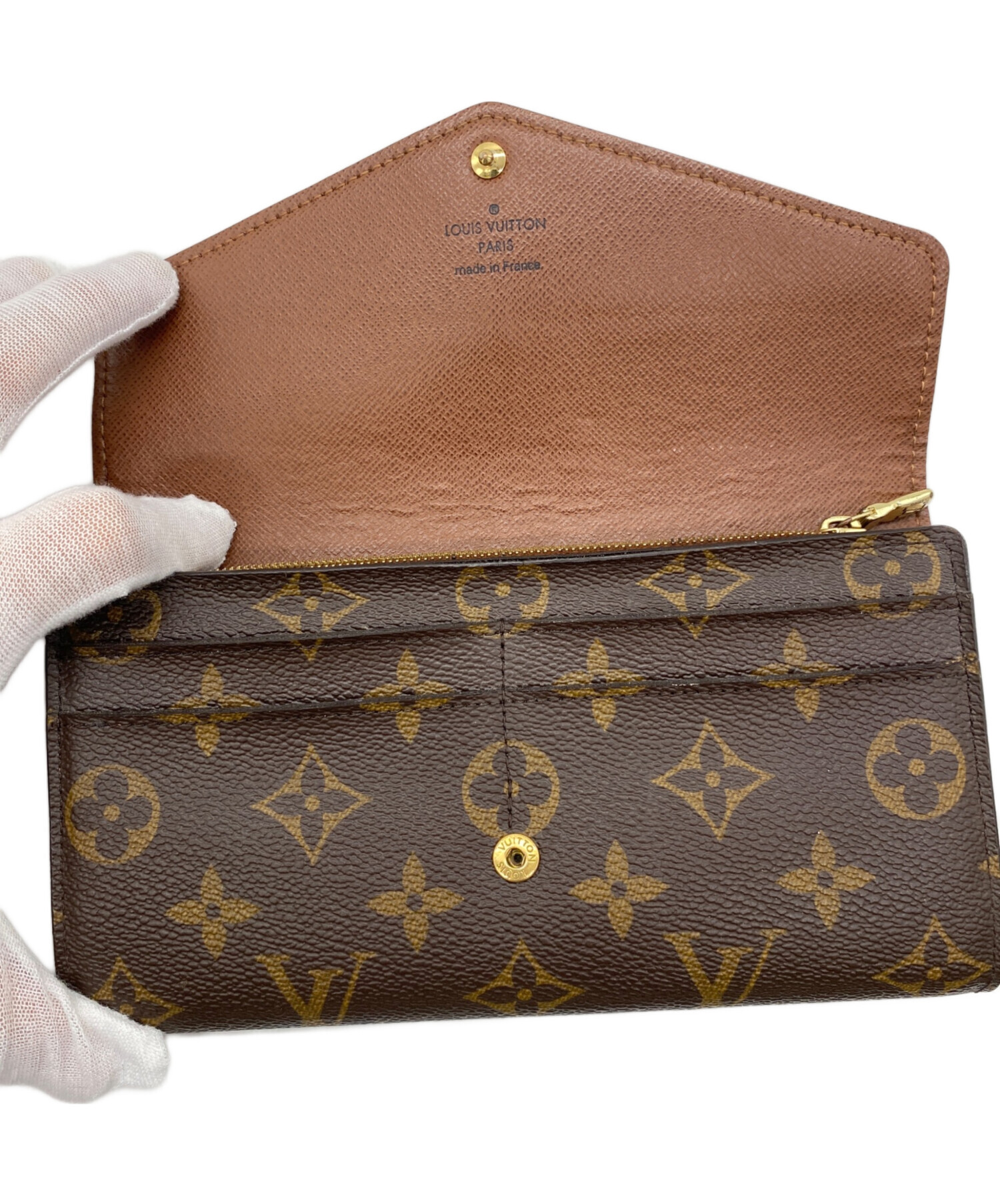中古・古着通販】LOUIS VUITTON (ルイ ヴィトン) 長財布 ブラウン