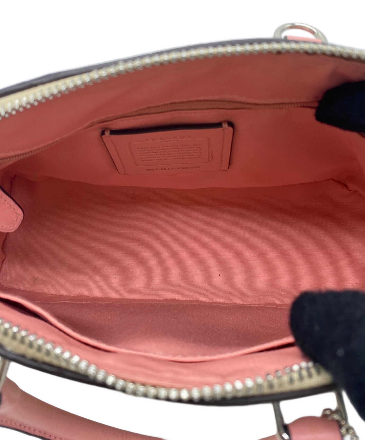 中古・古着通販】COACH (コーチ) ショルダーバッグ ベージュ×ピンク