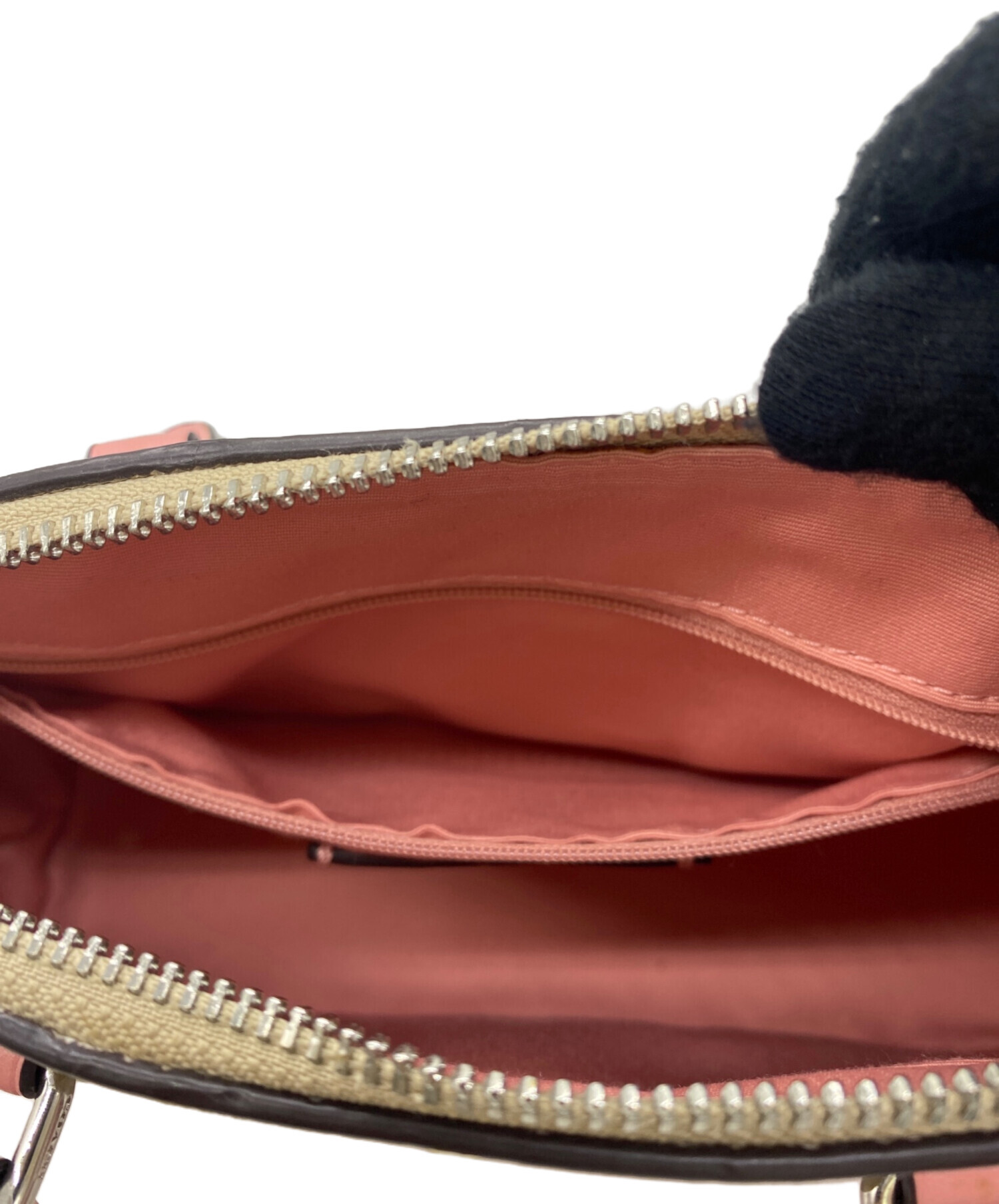 コーチ F18405 ショルダーバック ハンドバッグ　ベージュピンク 中古・古着通販】COACH (コーチ) ショルダーバッグ ベージュ×ピンク