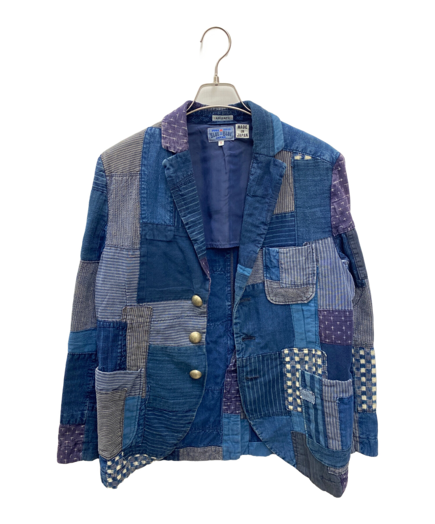中古・古着通販】BLUE BLUE (ブルーブルー) パッチワークジャケット