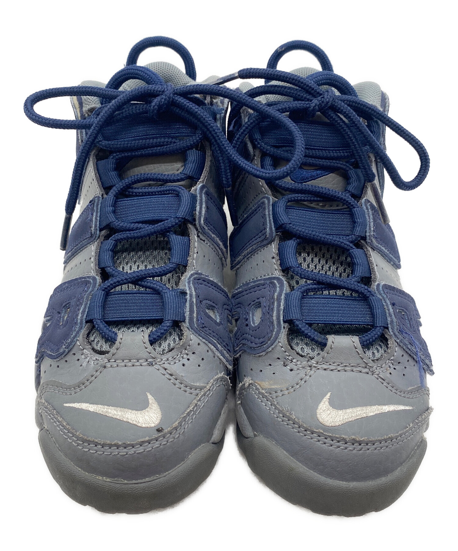 中古・古着通販】NIKE (ナイキ) ハイカットスニーカー ネイビー×グレー