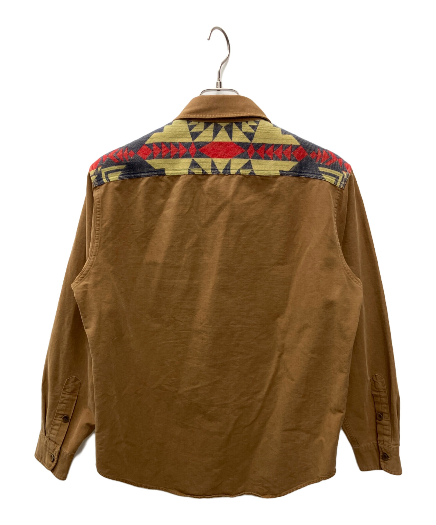 RALPH LAUREN ブラウン 長袖シャツ 中古・古着通販】RALPH LAUREN (ラルフローレン) 長袖シャツ ブラウン