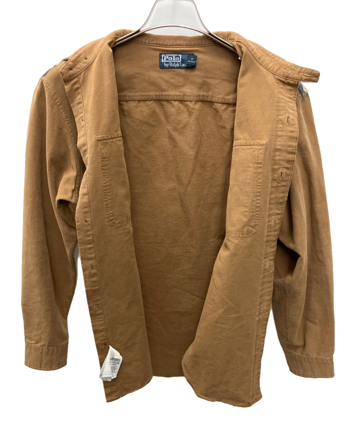 中古・古着通販】RALPH LAUREN (ラルフローレン) 長袖シャツ ブラウン