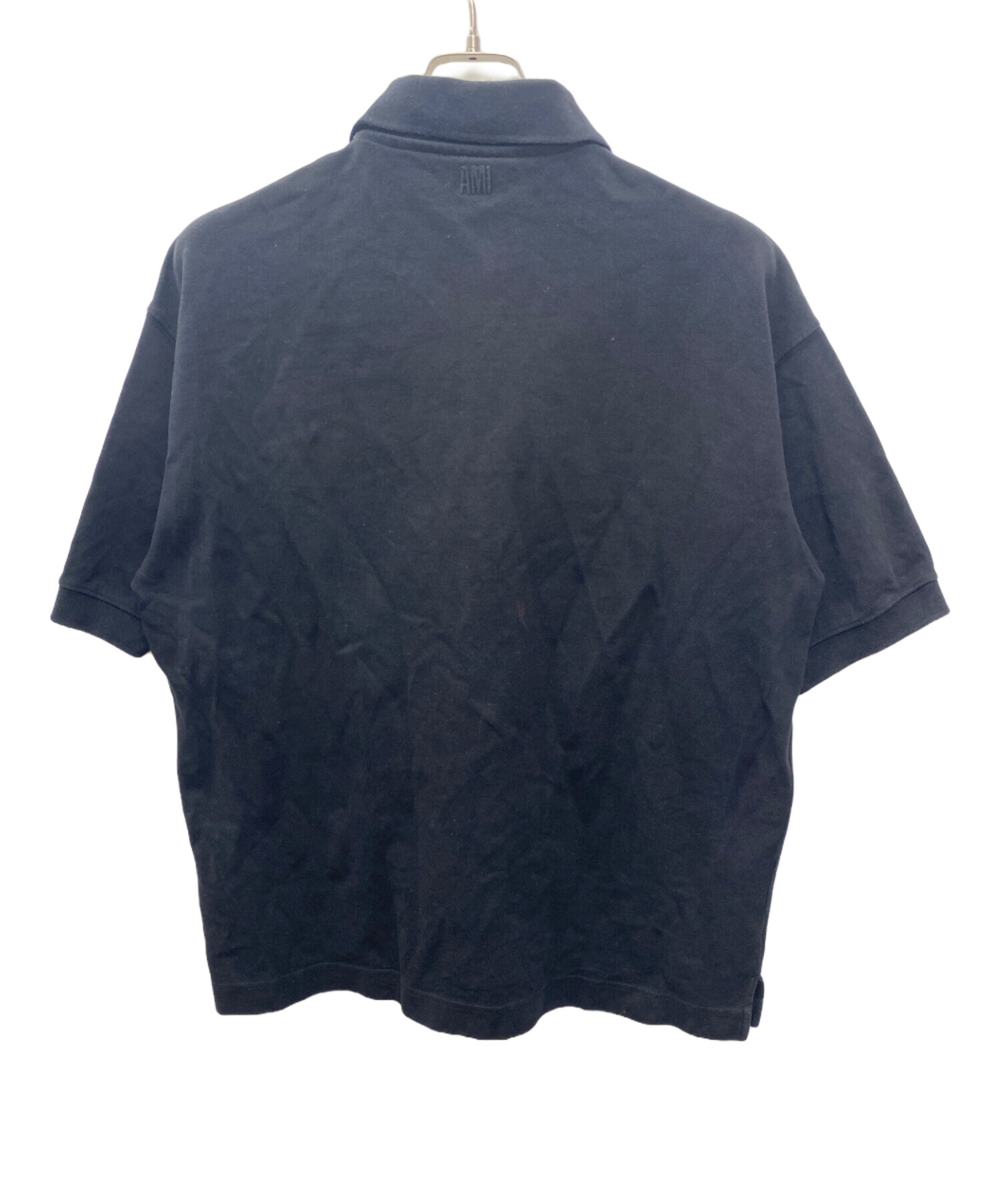 中古・古着通販】AMI PARIS (アミ パリス) ポロシャツ ブラック サイズ
