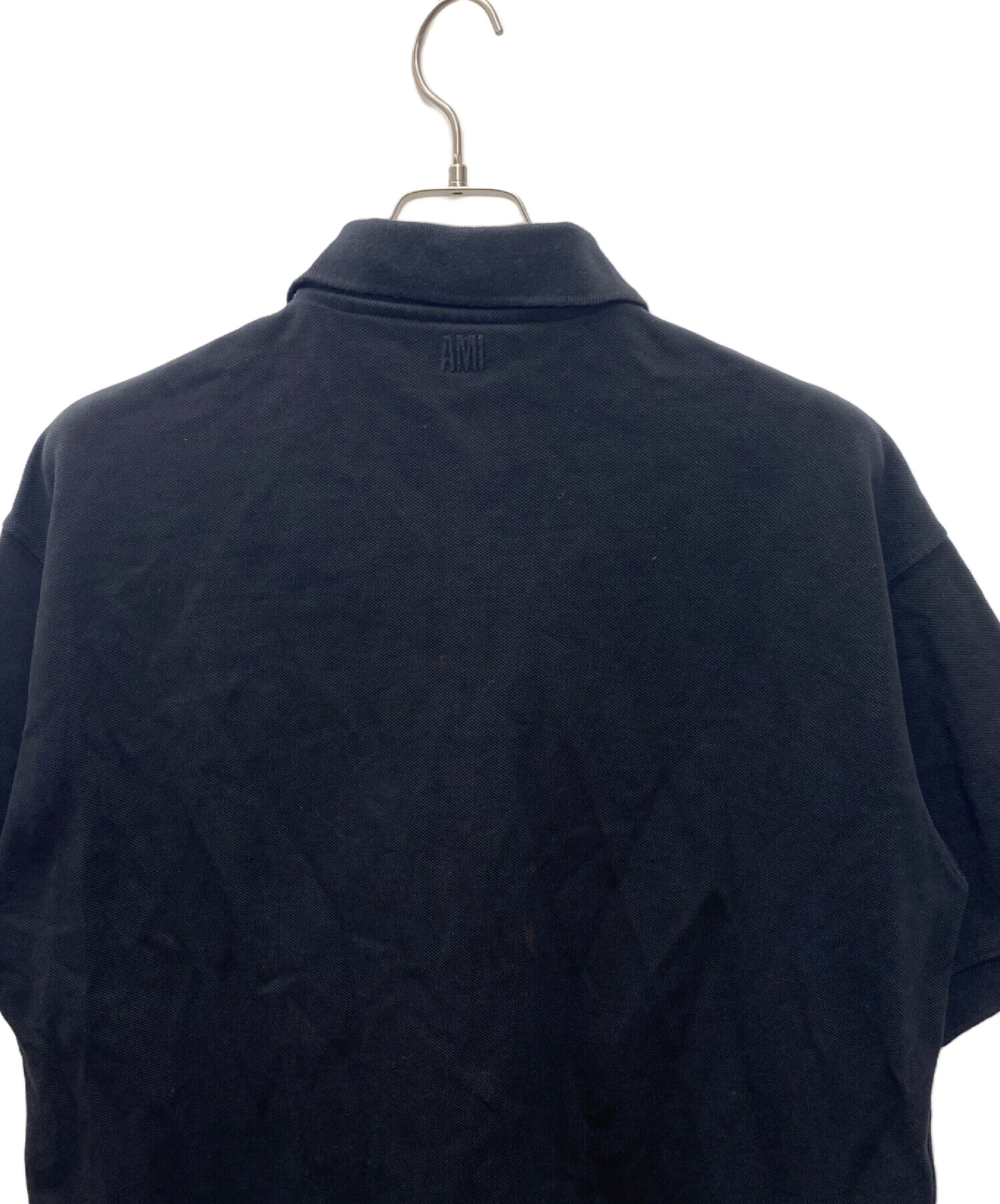 中古・古着通販】AMI PARIS (アミ パリス) ポロシャツ ブラック サイズ