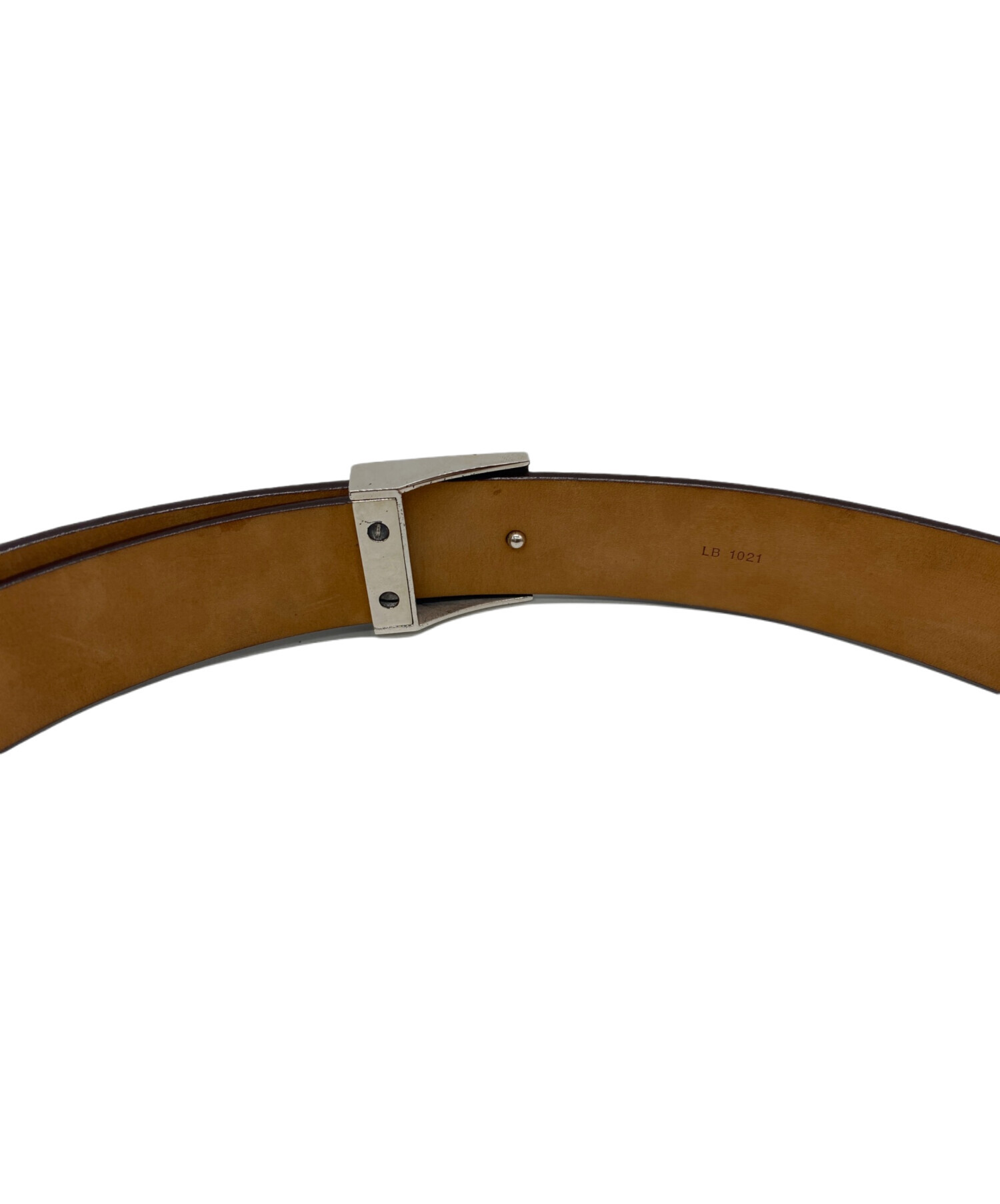 110LOUIS VUITTON ブラウンレザーベルト 120/48 中古・古着通販】LOUIS VUITTON (ルイ ヴィトン) レザーベルト