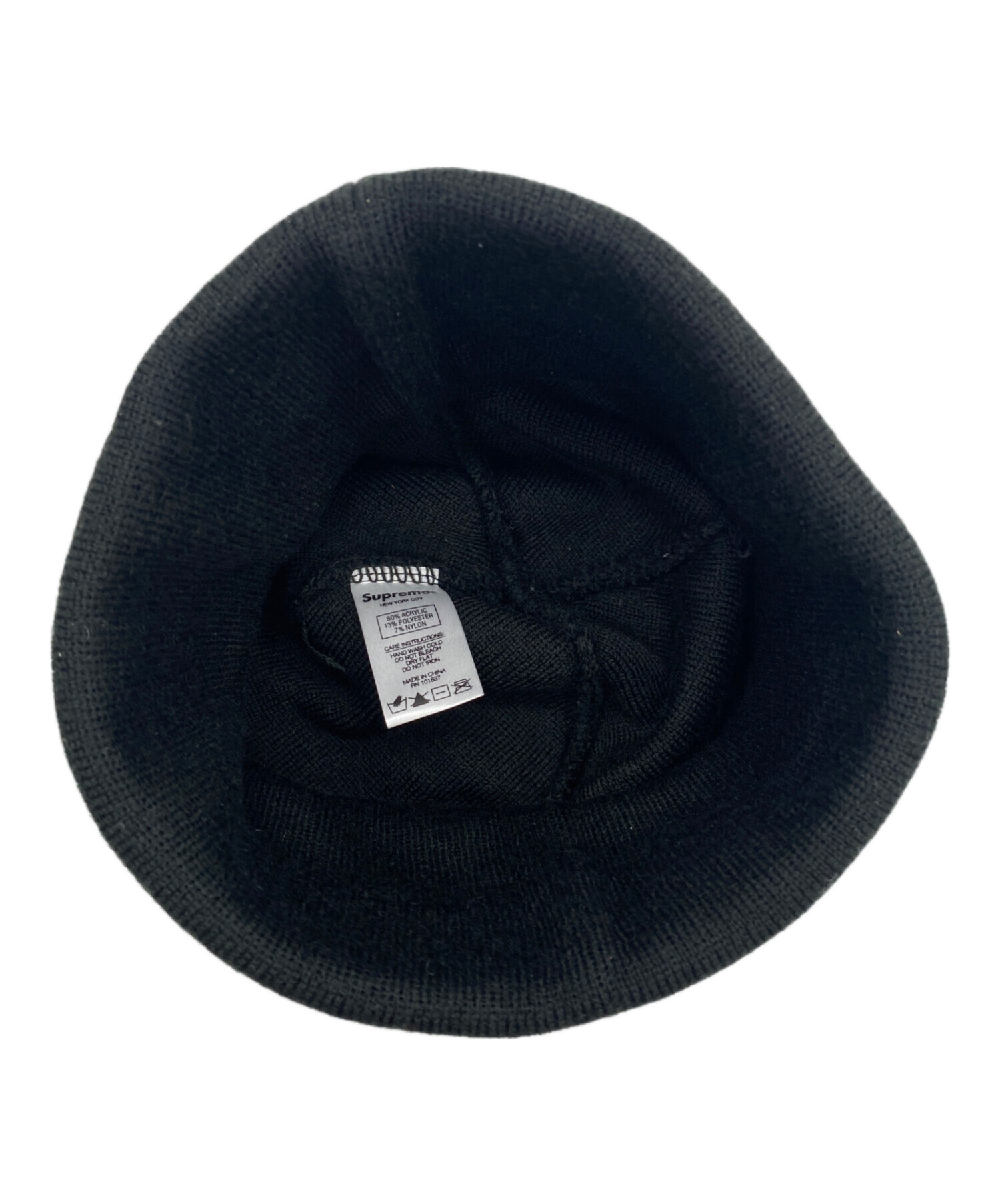 中古・古着通販】Supreme (シュプリーム) ニット帽 ブラック｜ブランド