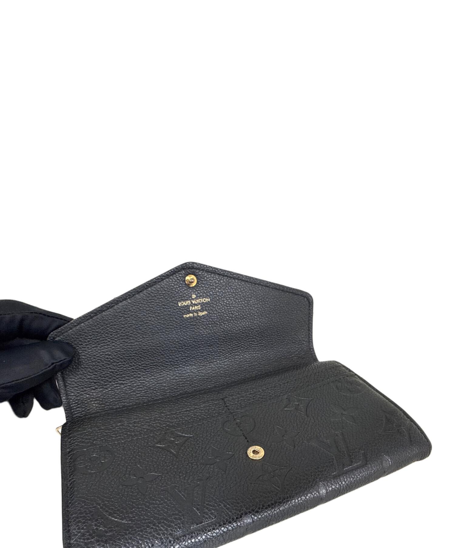 中古・古着通販】LOUIS VUITTON (ルイ ヴィトン) 長財布 ブラック