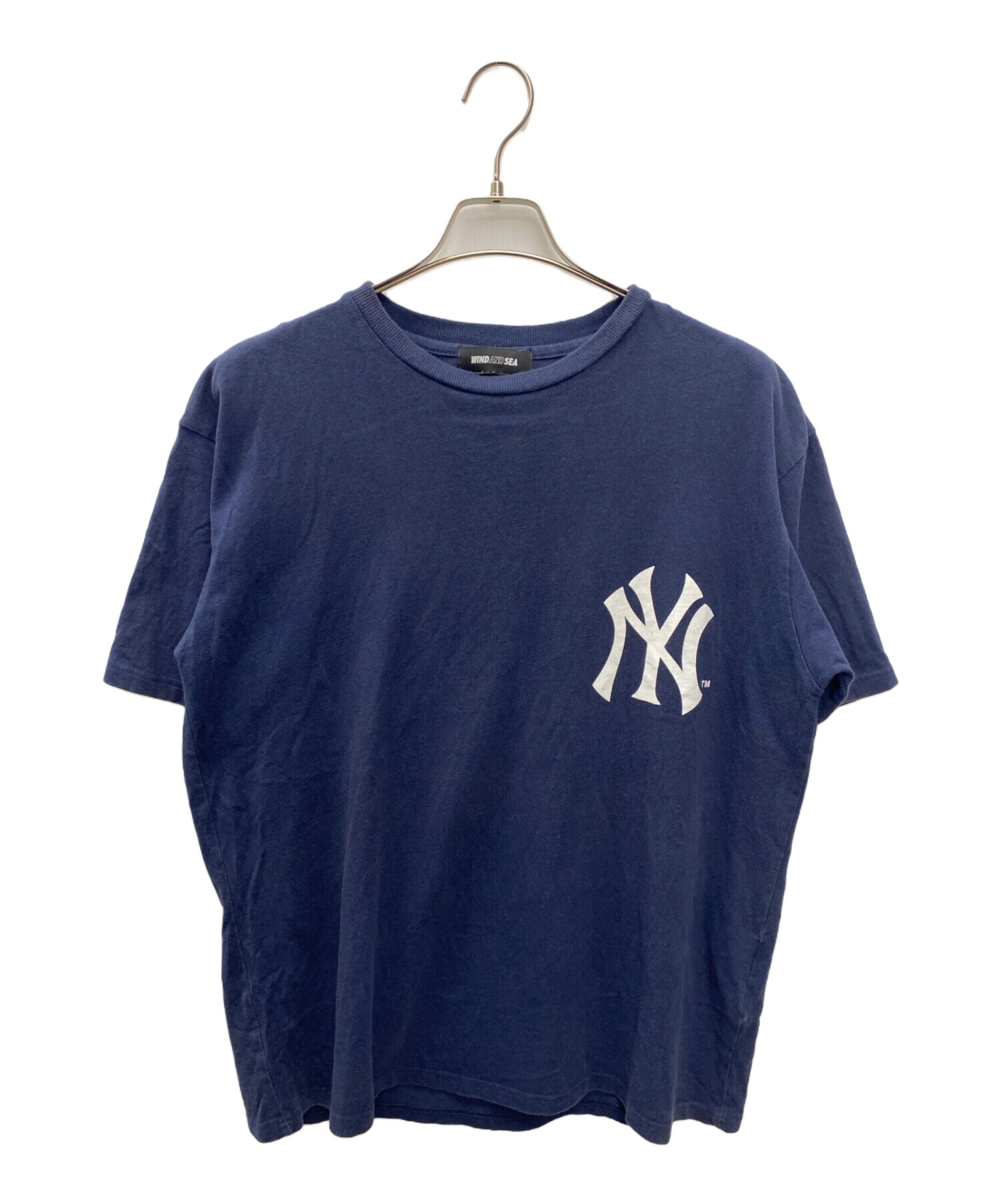 ウィンダンシー 半袖Tシャツ ネイビー 中古・古着通販】WIND AND SEA (ウィンダンシー) GENUINE MERCHANDISE