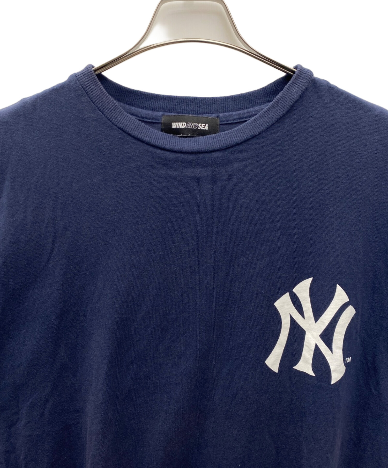 ウィンダンシー 半袖Tシャツ ネイビー 中古・古着通販】WIND AND SEA (ウィンダンシー) GENUINE MERCHANDISE
