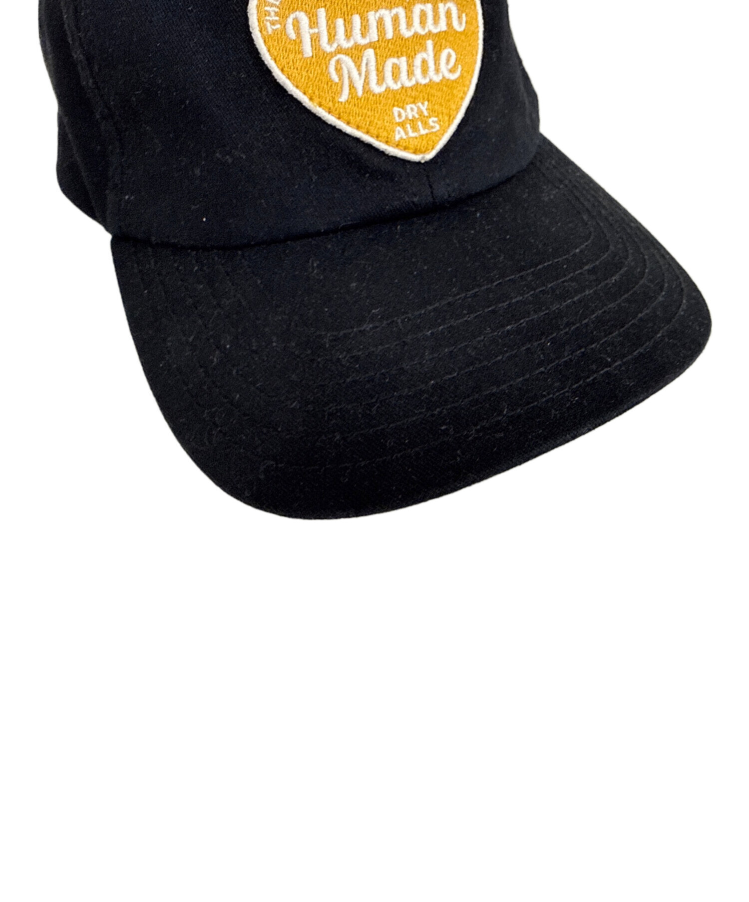 Human Made ヒューマンメイドブラックキャップ 中古・古着通販】HUMAN MADE (ヒューマンメイド) キャップ ブラック