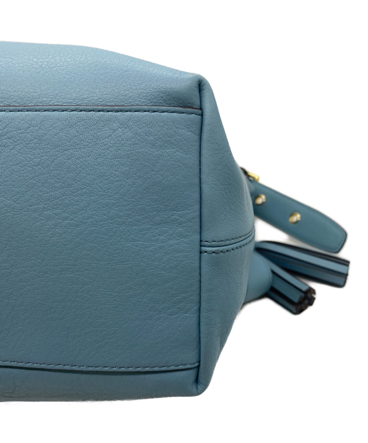 中古・古着通販】COACH (コーチ) ショルダーバッグ スカイブルー