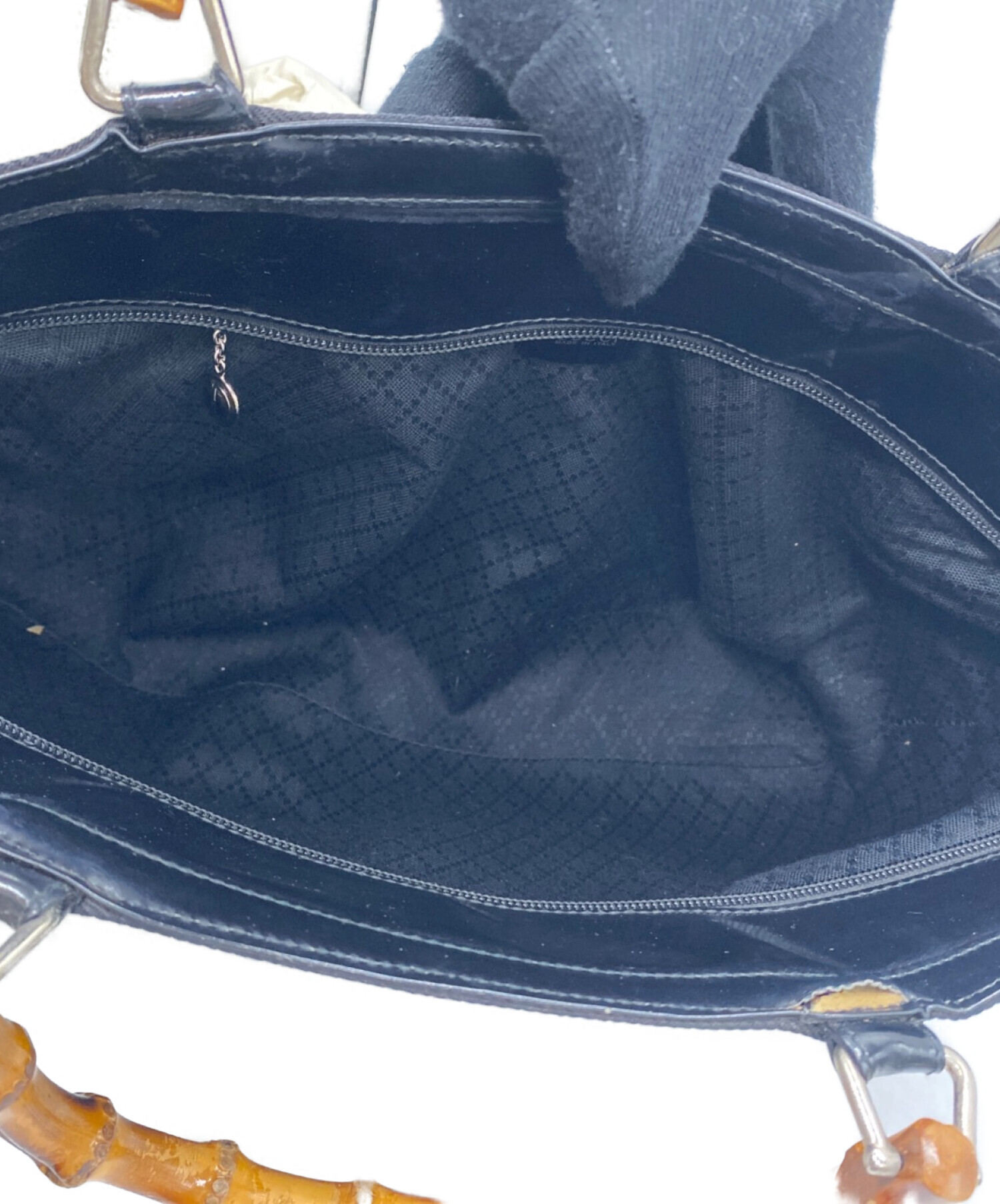 中古・古着通販】GUCCI (グッチ) ハンドバッグ ブラック｜ブランド