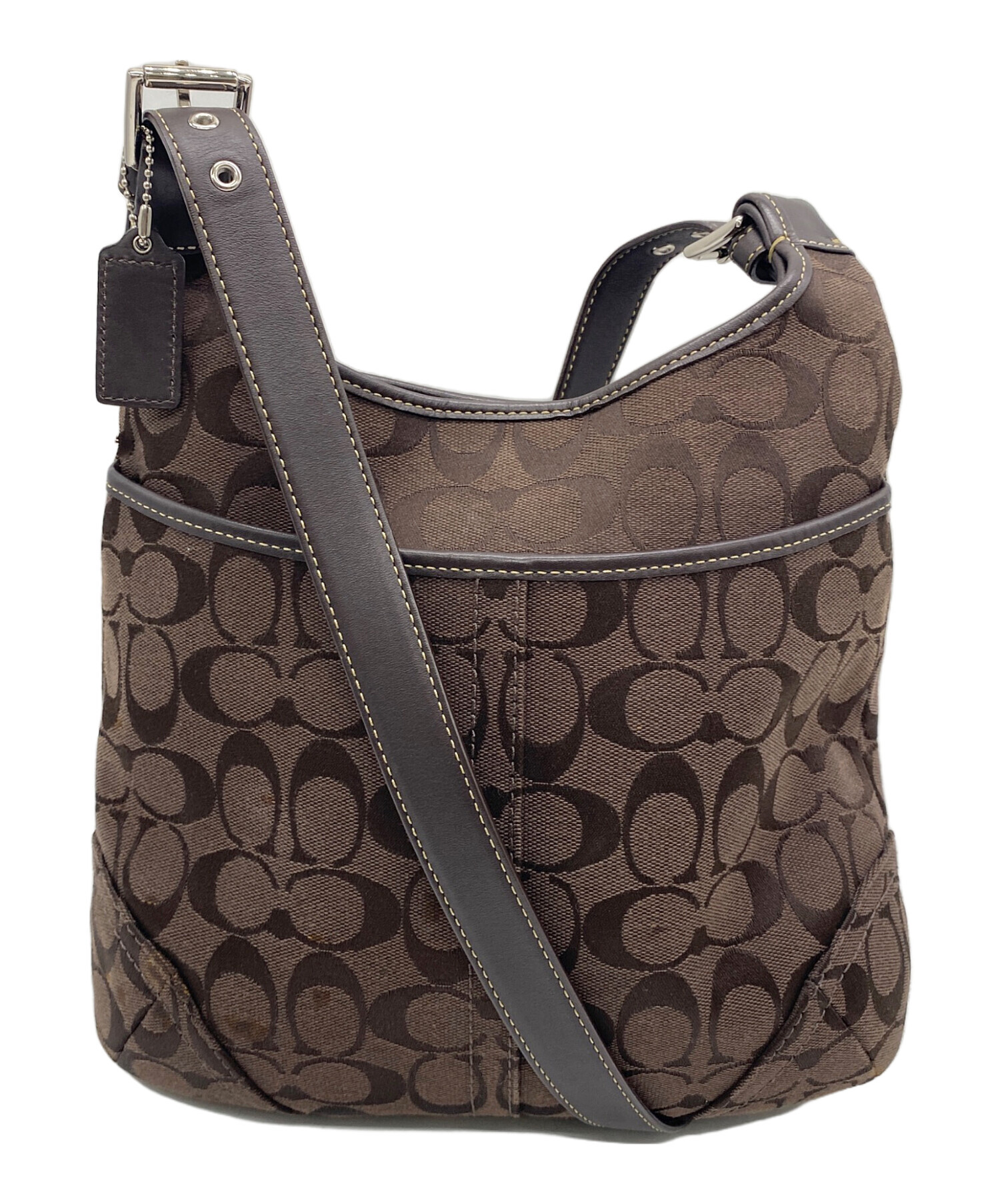 中古・古着通販】COACH (コーチ) ショルダーバッグ ブラウン｜ブランド