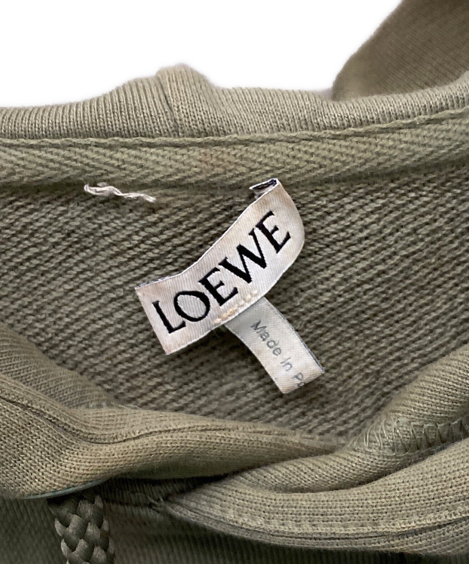 中古・古着通販】LOEWE (ロエベ) パーカー カーキ サイズ:S｜ブランド 